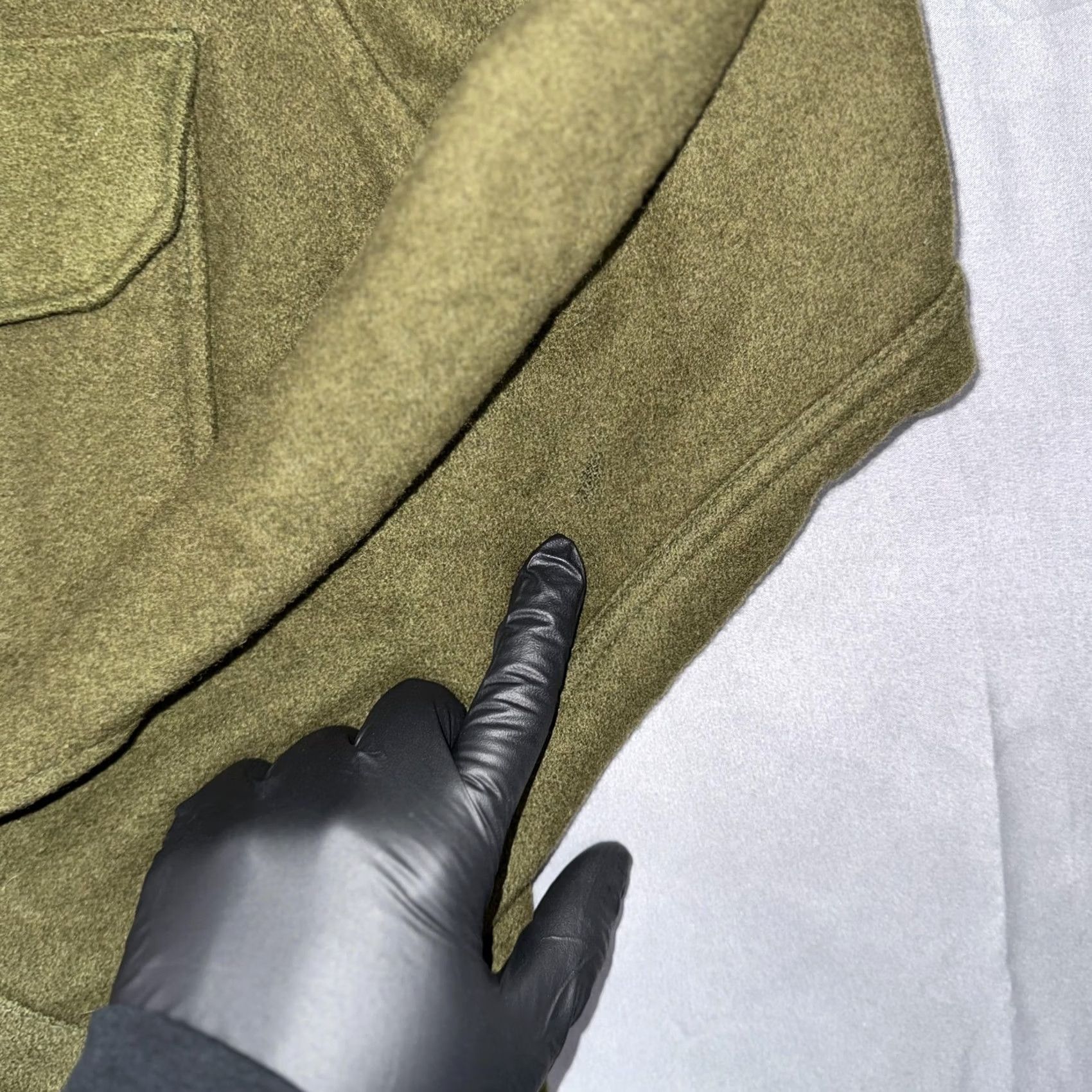 Olive VINTAGE Dale Fashions Shirt Mens Small Olive Wool Cold Weather Field Military Size US S / EU 44-46 / 1 - 5 Thumbnail