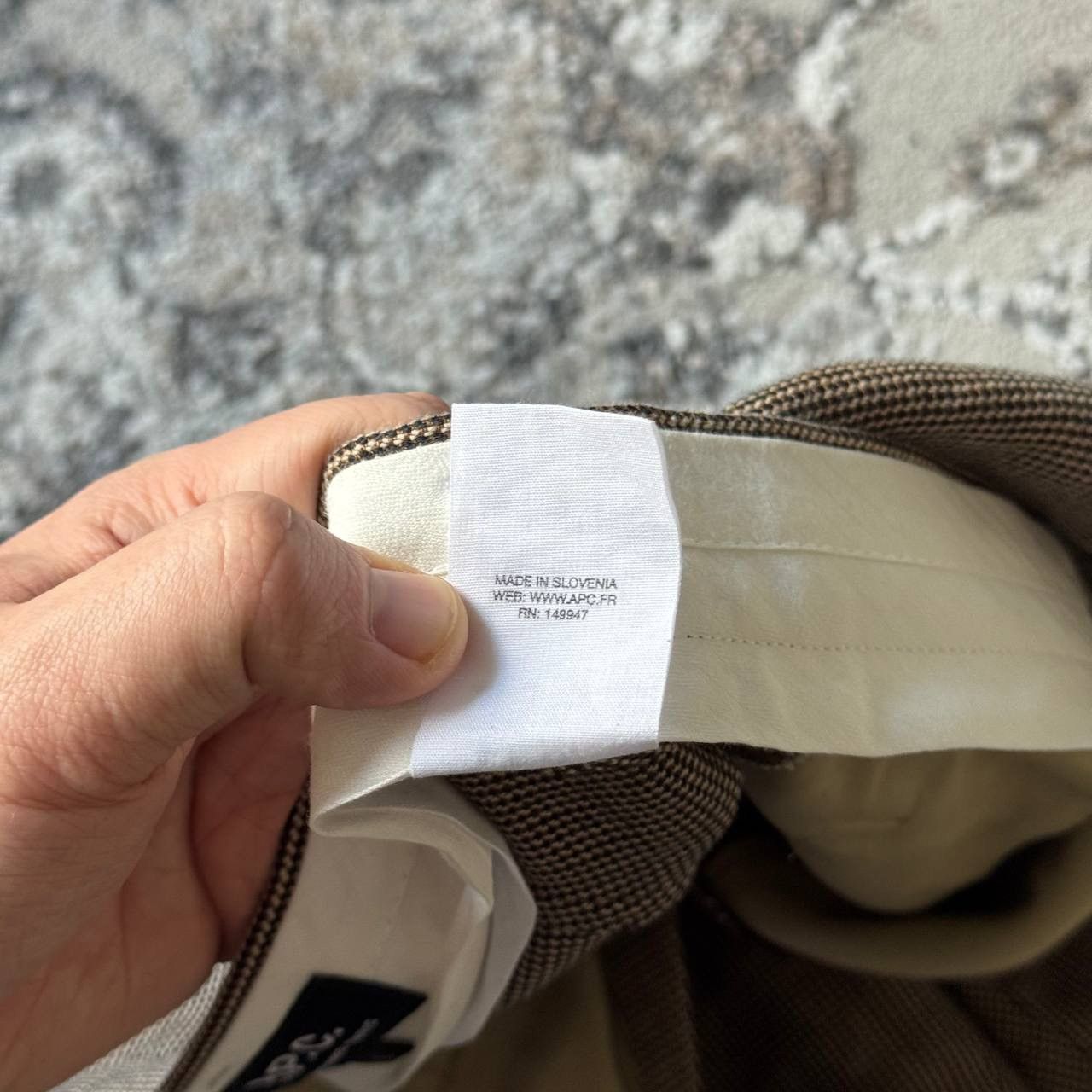 A.P.C. A.P.C. Paris New Standard Linen Brown Straight Pants Size US 34 / EU 50 - 7 Thumbnail