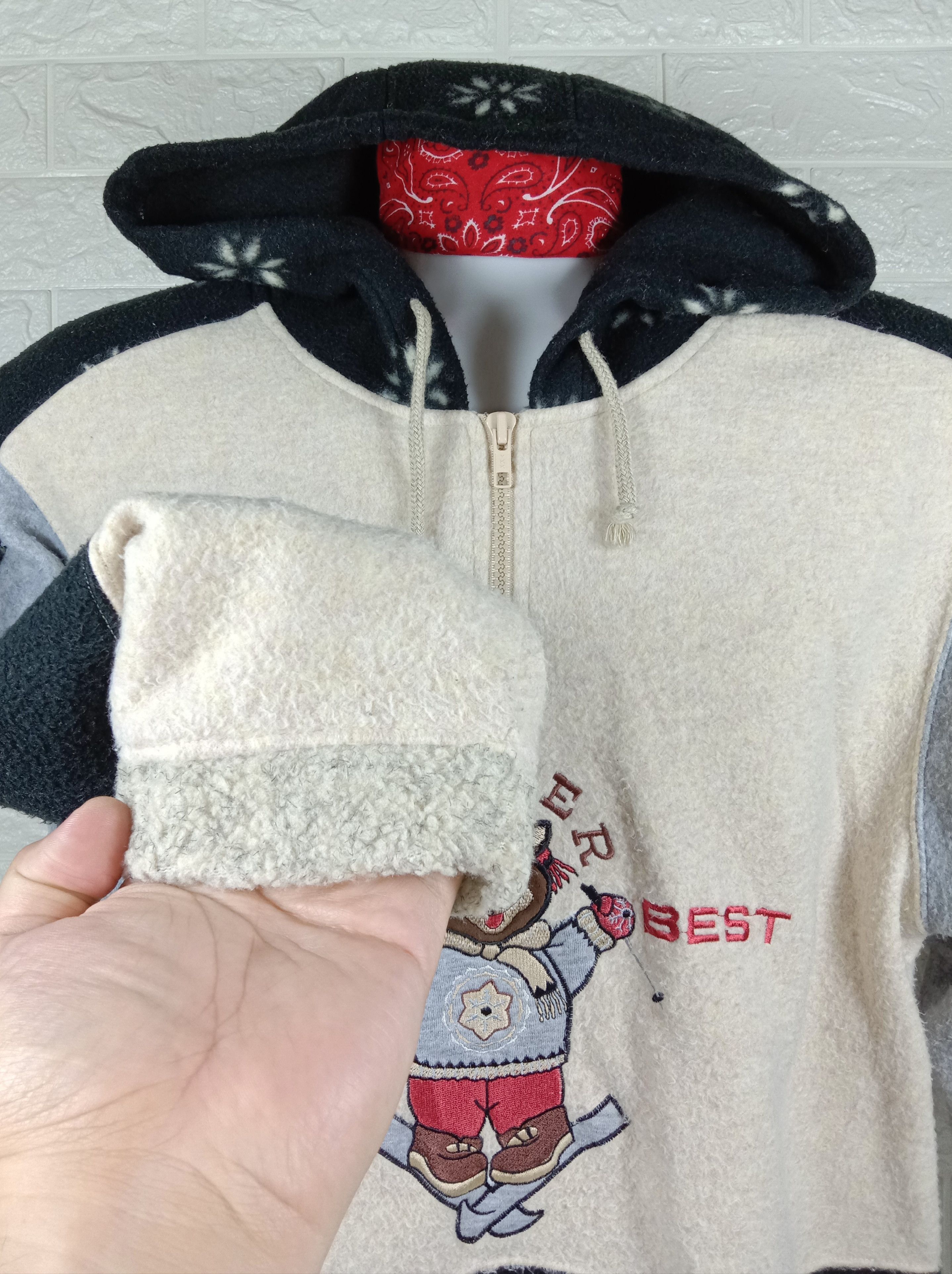 Japanese Brand Vintage CU-CULU The Best Winter Hoodie Sweatshirt Size US L / EU 52-54 / 3 - 5 Thumbnail
