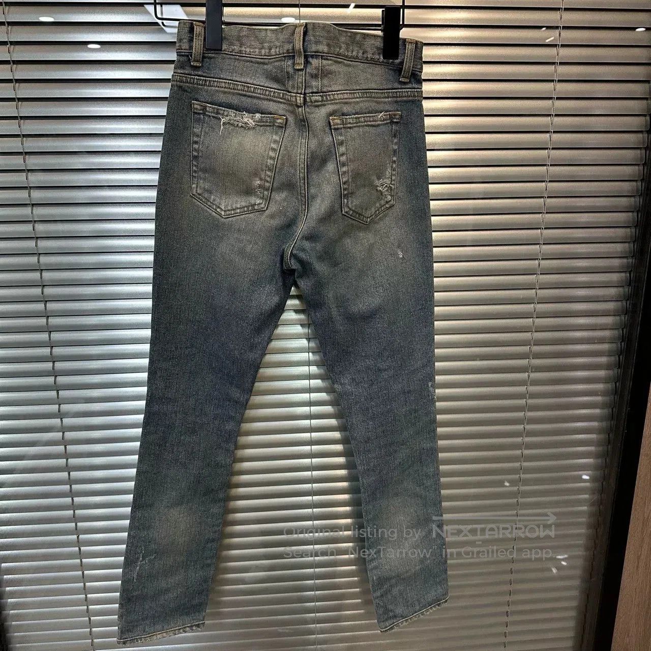 Yves Saint Laurent blue ripped denim jeans by YSL. Size US 26 / EU 42 - 3 Thumbnail