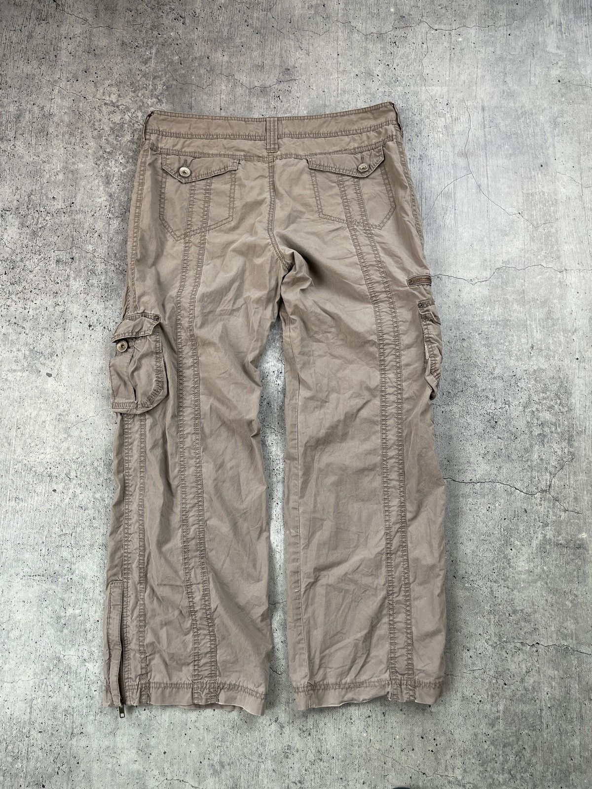 Japanese Brand Vintage Thrashed Zipped Avant-Garde Wide Pants Size US 31 - 5 Thumbnail