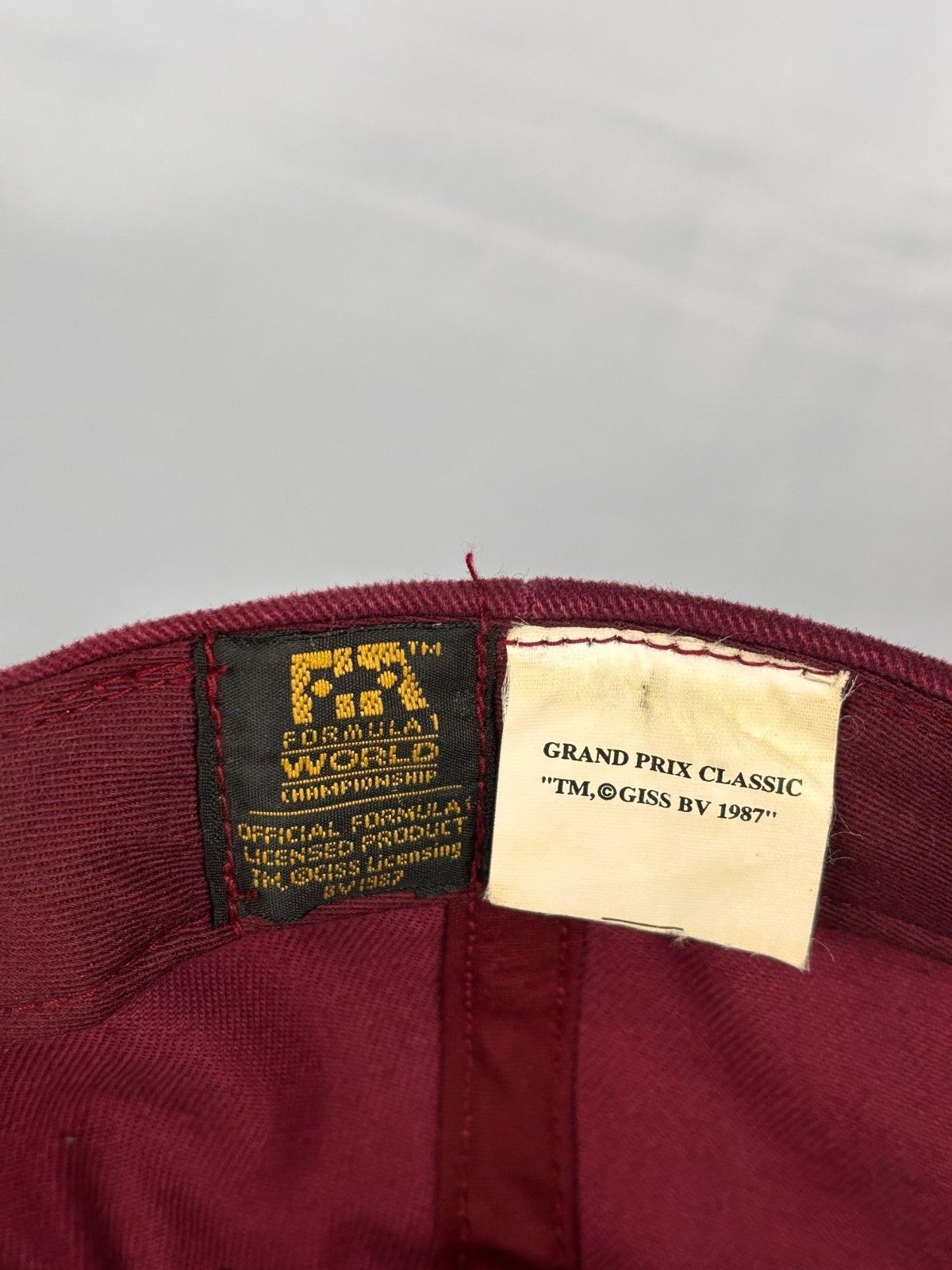 Formula 1 VTG Formula 1 Grand Prix Classic Leather Strap 80s Cap Size ONE SIZE - 12 Thumbnail