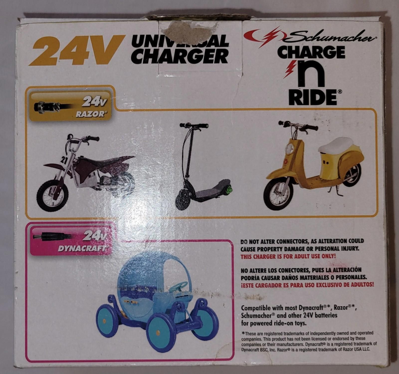 Designer Schumacher Charge N Ride 24v Universal Charger Size ONE SIZE - 3 Thumbnail