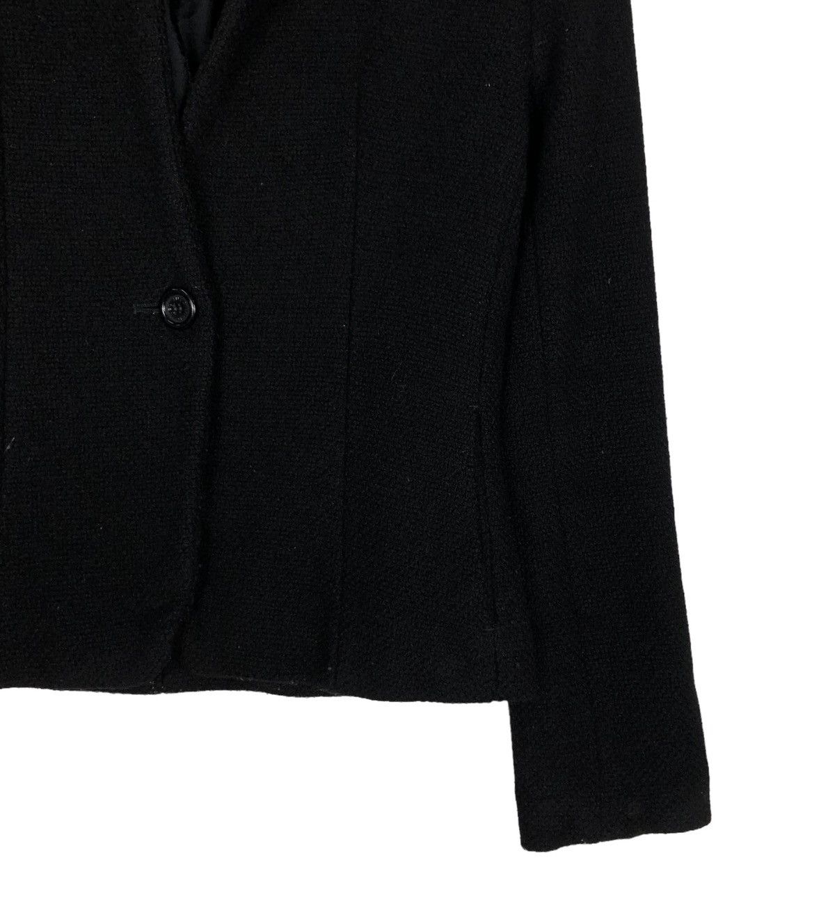 Japanese Brand 🔥RICH BLACK CROPPED WOOL JACKET INED JAPAN Size M / US 6-8 / IT 42-44 - 6 Thumbnail