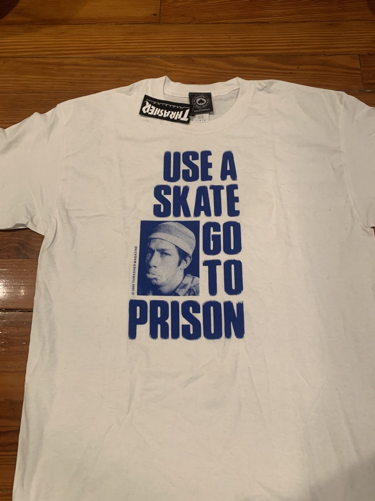 Thrasher Thrasher Use A Skate Go To Prison, Mark Gonzales — L — NWT” Size US L / EU 52-54 / 3 - 2 Thumbnail