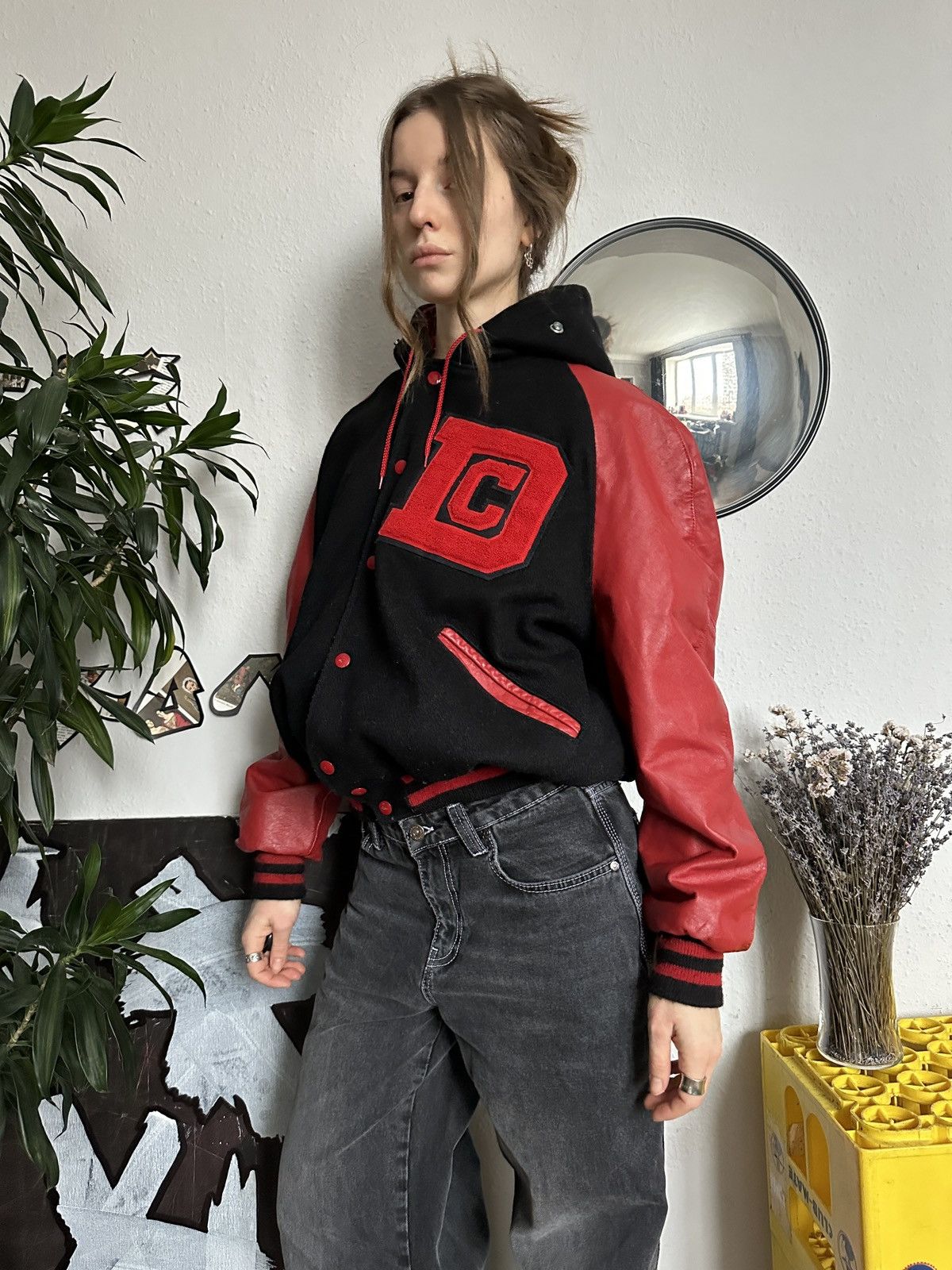 Delong 80s DeLong College Varsity Jacket like Avirex Leather Sleeve Size US S / EU 44-46 / 1 - 9 Thumbnail