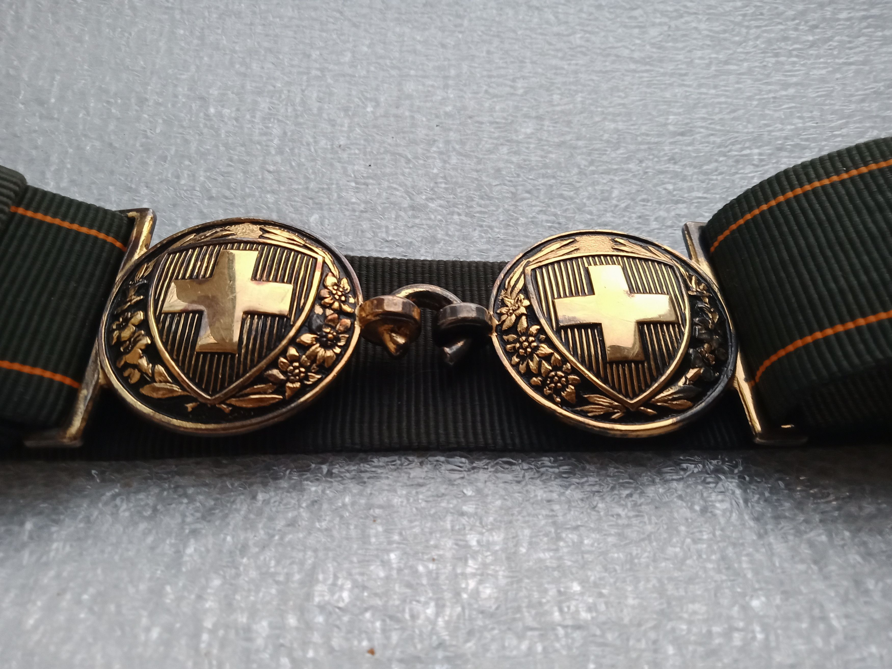 Vintage Vintage 50s Swiss Army dress belt Size ONE SIZE - 3 Thumbnail