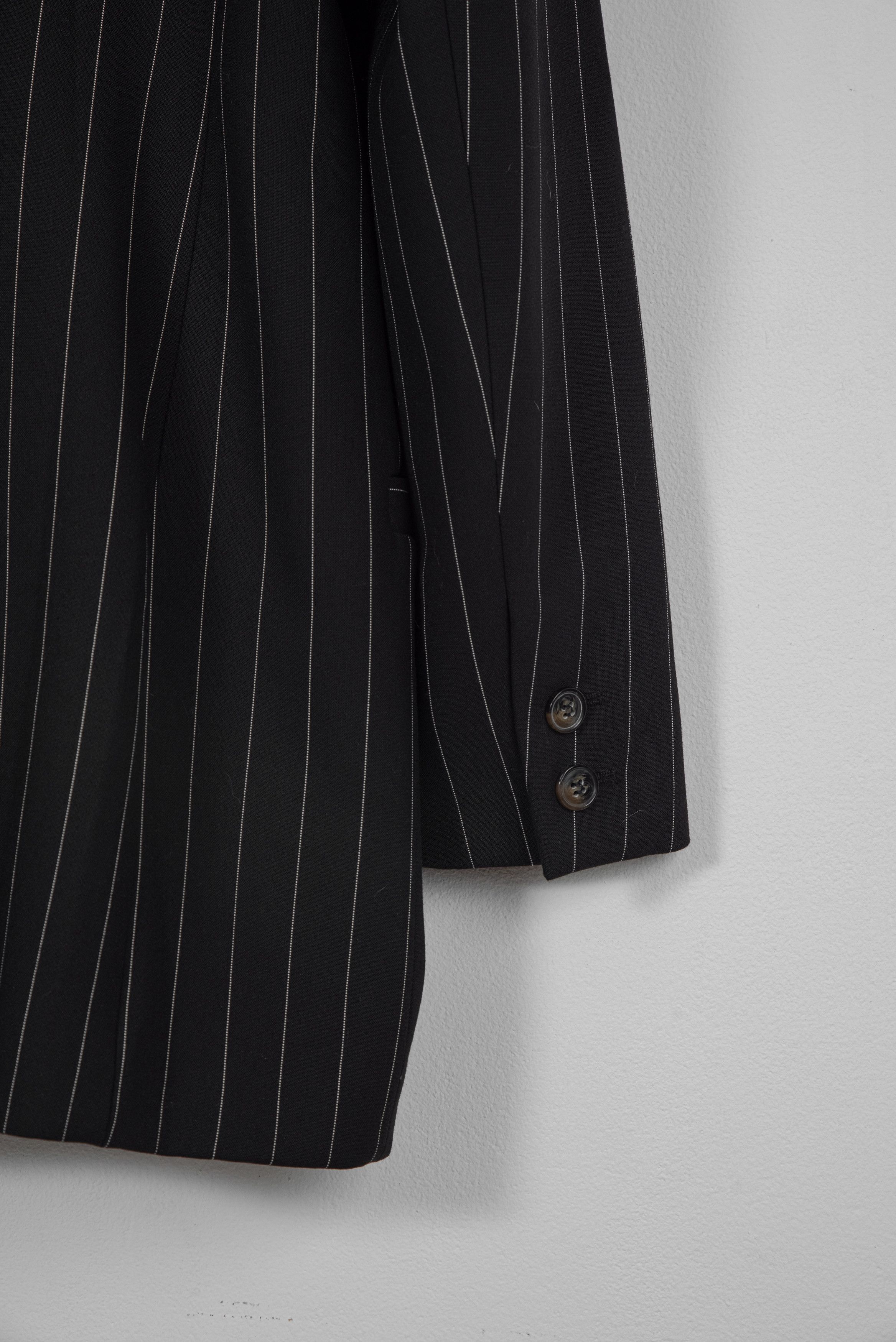 Ganni Ganni Black Striped Blazer Size L / US 10 / IT 46 - 5 Thumbnail