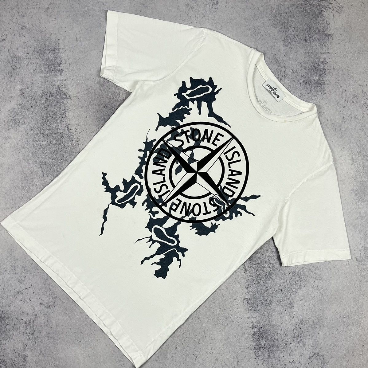 Stone Island Vintage Stone Island Junior big logo T Shirt 00’s Size US S / EU 44-46 / 1 - 1 Thumbnail