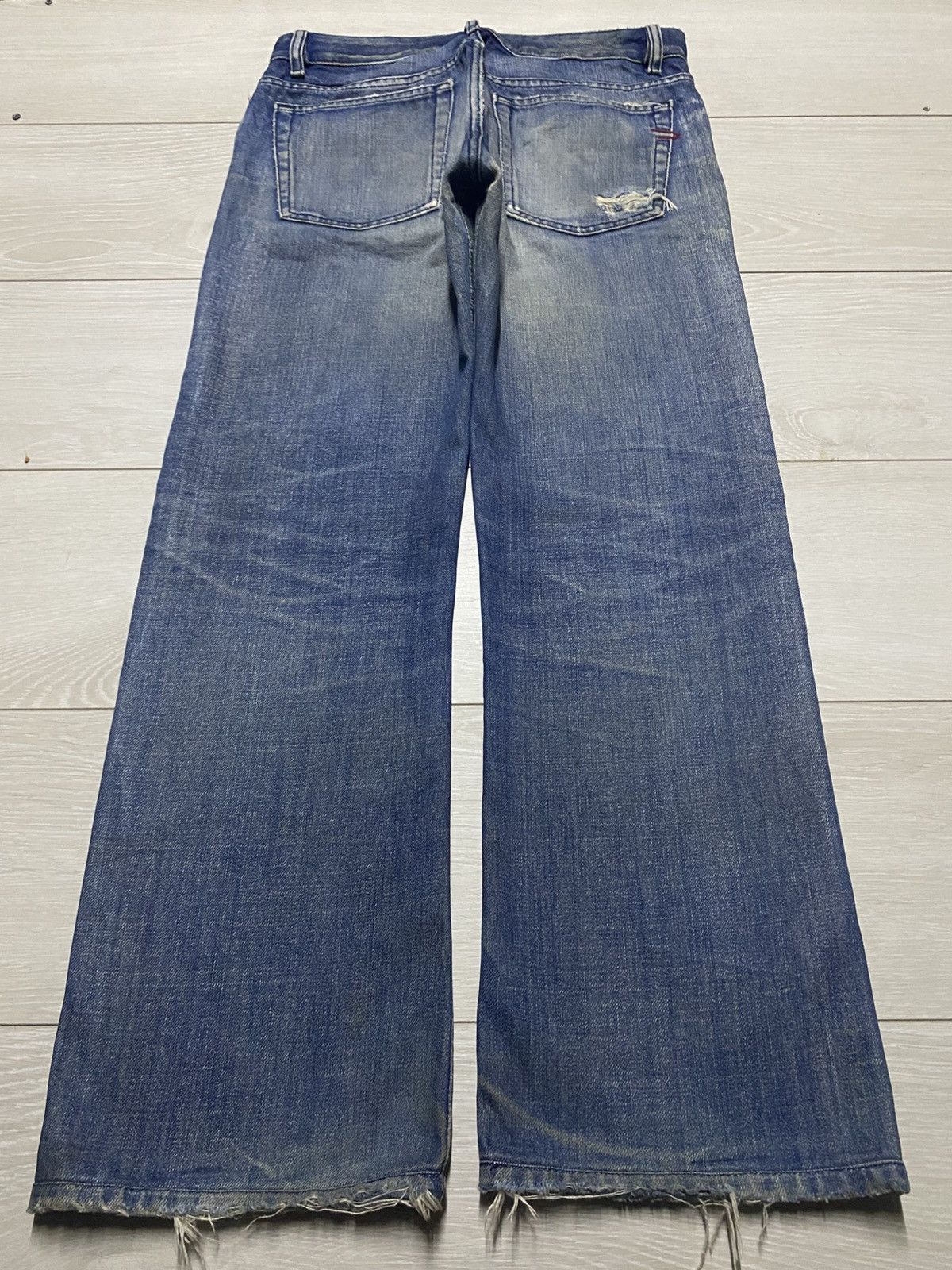 A-COLD-WALL* × Diesel Vintage Diesel Industry Mud Wash Wide Leg Baggy Jeans Size US 31 - 2 Thumbnail