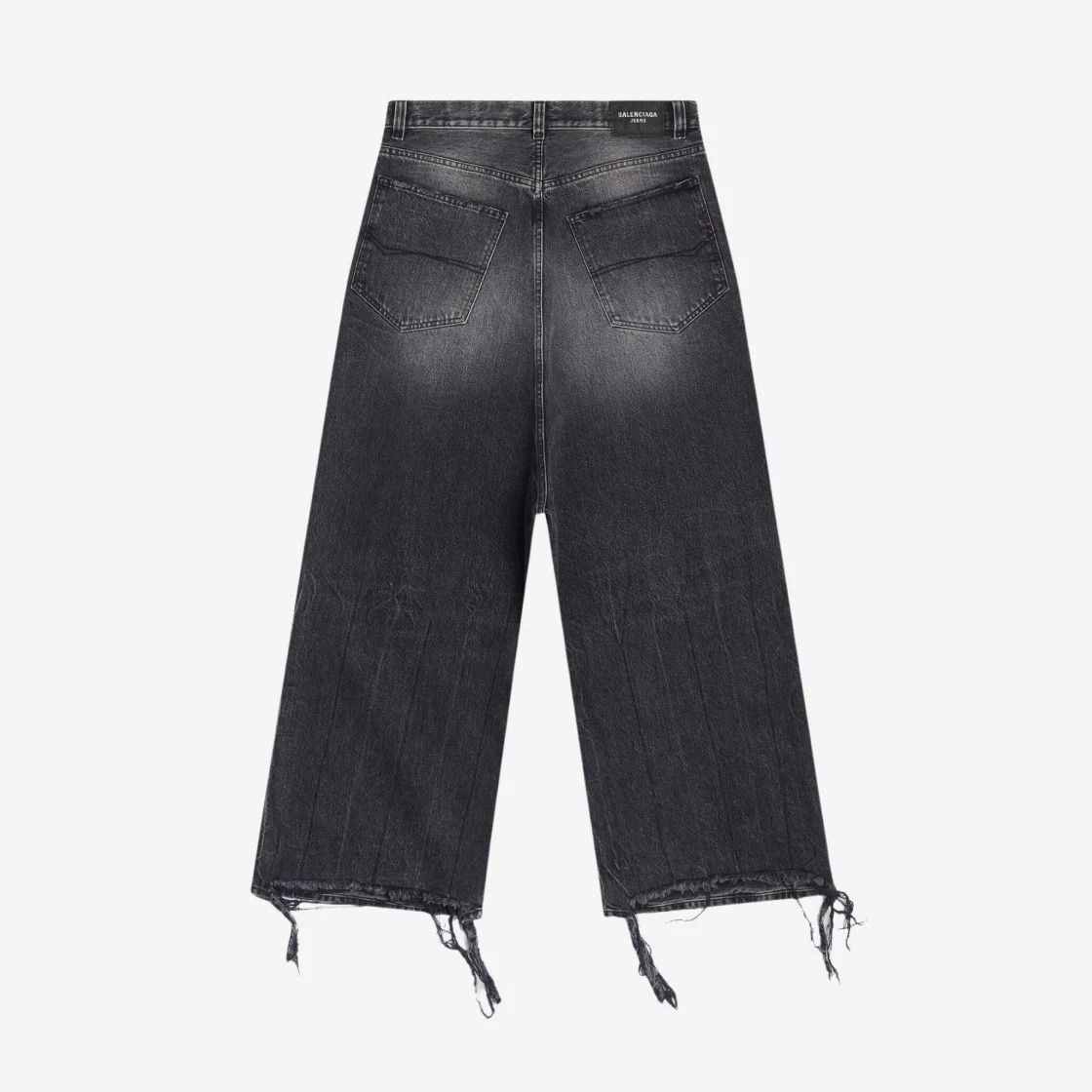 Balenciaga o1srvl11e0325 Low Crotch Jeans in Black Size 29" - 2 Thumbnail