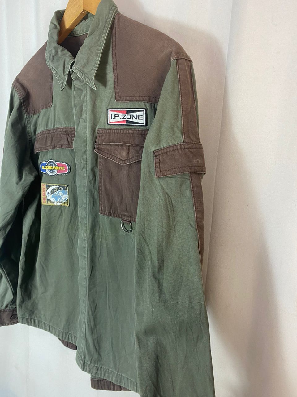 Japanese Brand Ip zone button up shirt with patches Size US M / EU 48-50 / 2 - 4 Thumbnail