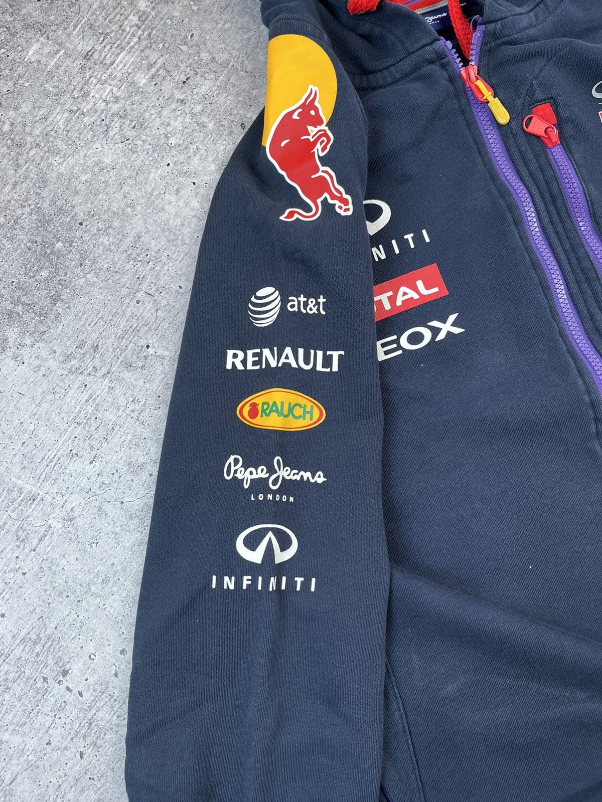 Vintage Pepe Jeans Infinity Redbull Racing Nascar Drill Zip Hoodie Grailed