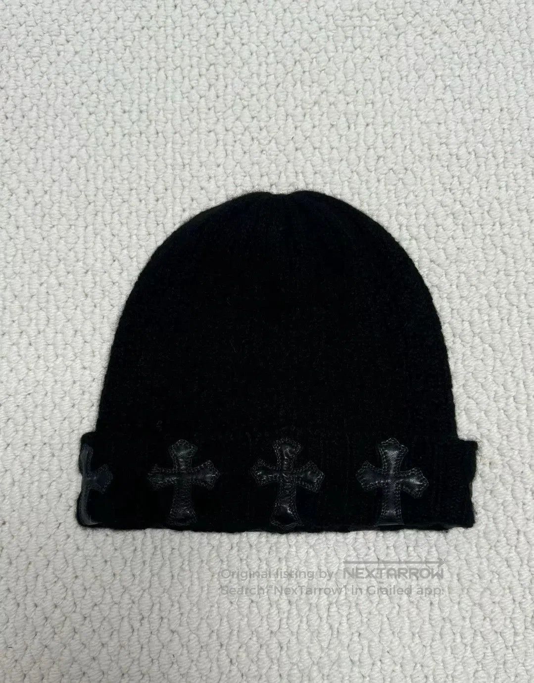Chrome Hearts chrome hearts black cross cashmere beanie. Size ONE SIZE - 2 Thumbnail