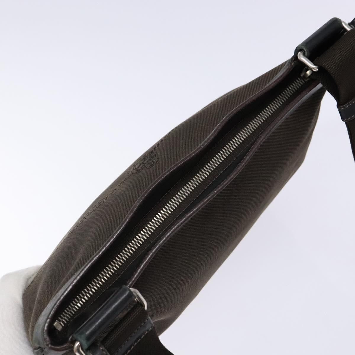 Prada PRADA Shoulder Bag Canvas Leather Brown Silver Size ONE SIZE - 6 Thumbnail