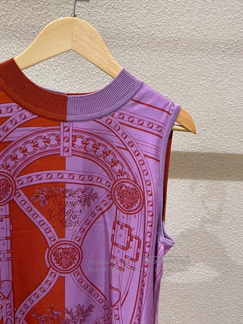 Hermes Hermes Classic Printed Silk Chiffon Patchwork Dress Size XXS / US 00 / IT 34 - 3 Thumbnail