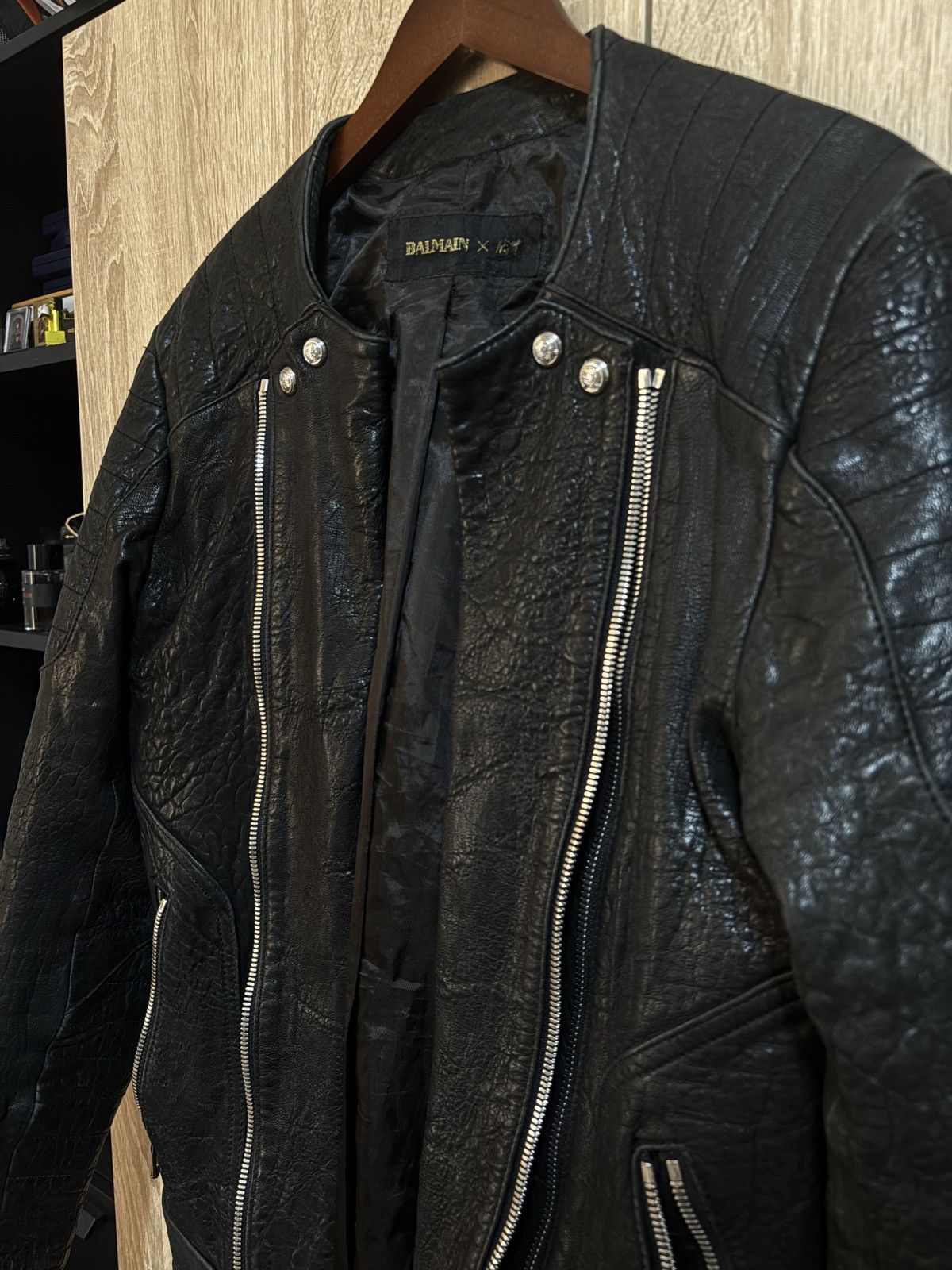 Balmain × H&M Balmain X H&M leather jacket Size US M / EU 48-50 / 2 - 2 Thumbnail