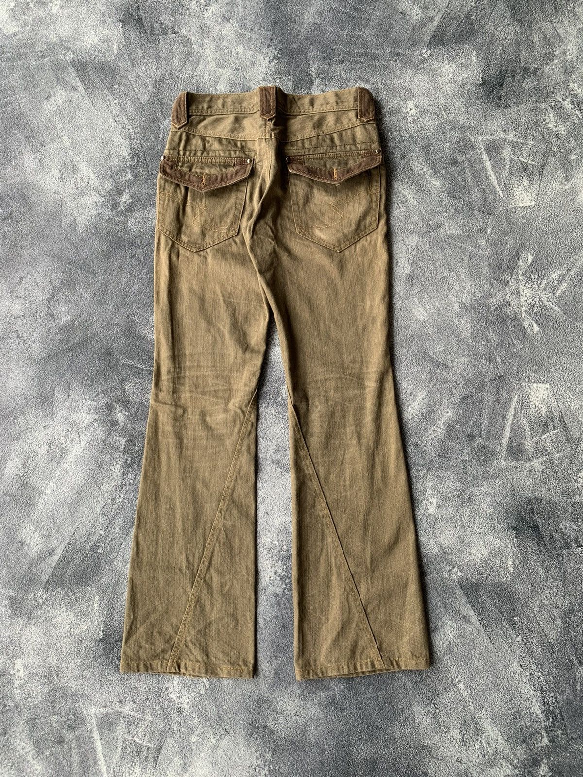 Japanese Brand SS07 Semantic Design Japan Spiral Flare Jeans Size US 30 / EU 46 - 6 Thumbnail