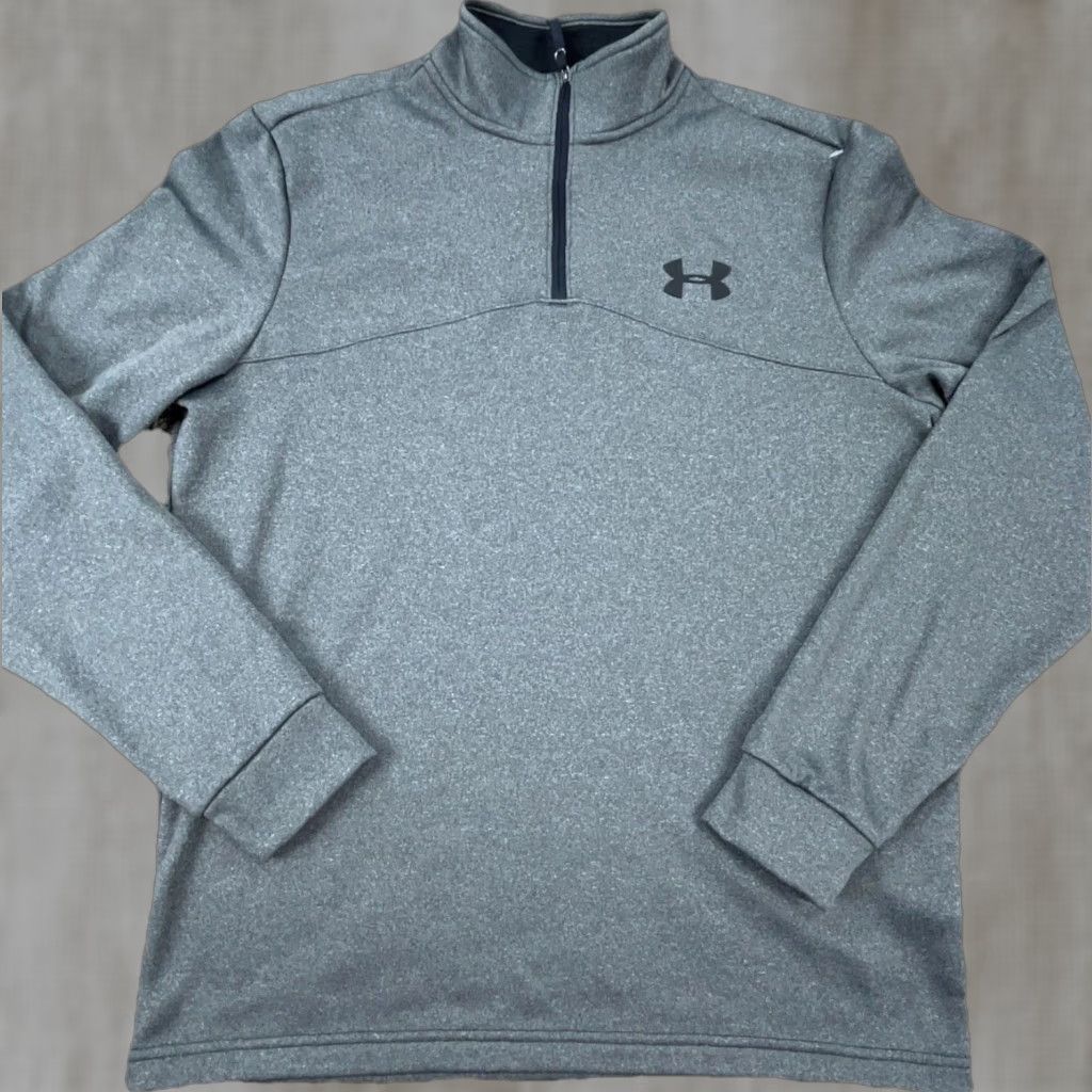 Under Armour Under Armour Sweatshirt Men M Gray Black 1/4 Zip Mock Neck Fleece Logo Performance Sports Popular keywords Size US M / EU 48-50 / 2 - 1 Thumbnail