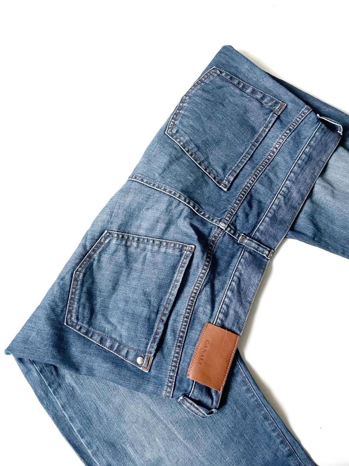 Canali Canali Men Regular Fit Blue Jeans Size 56/XL Made In Italy Size US 36 / EU 52 - 4 Thumbnail
