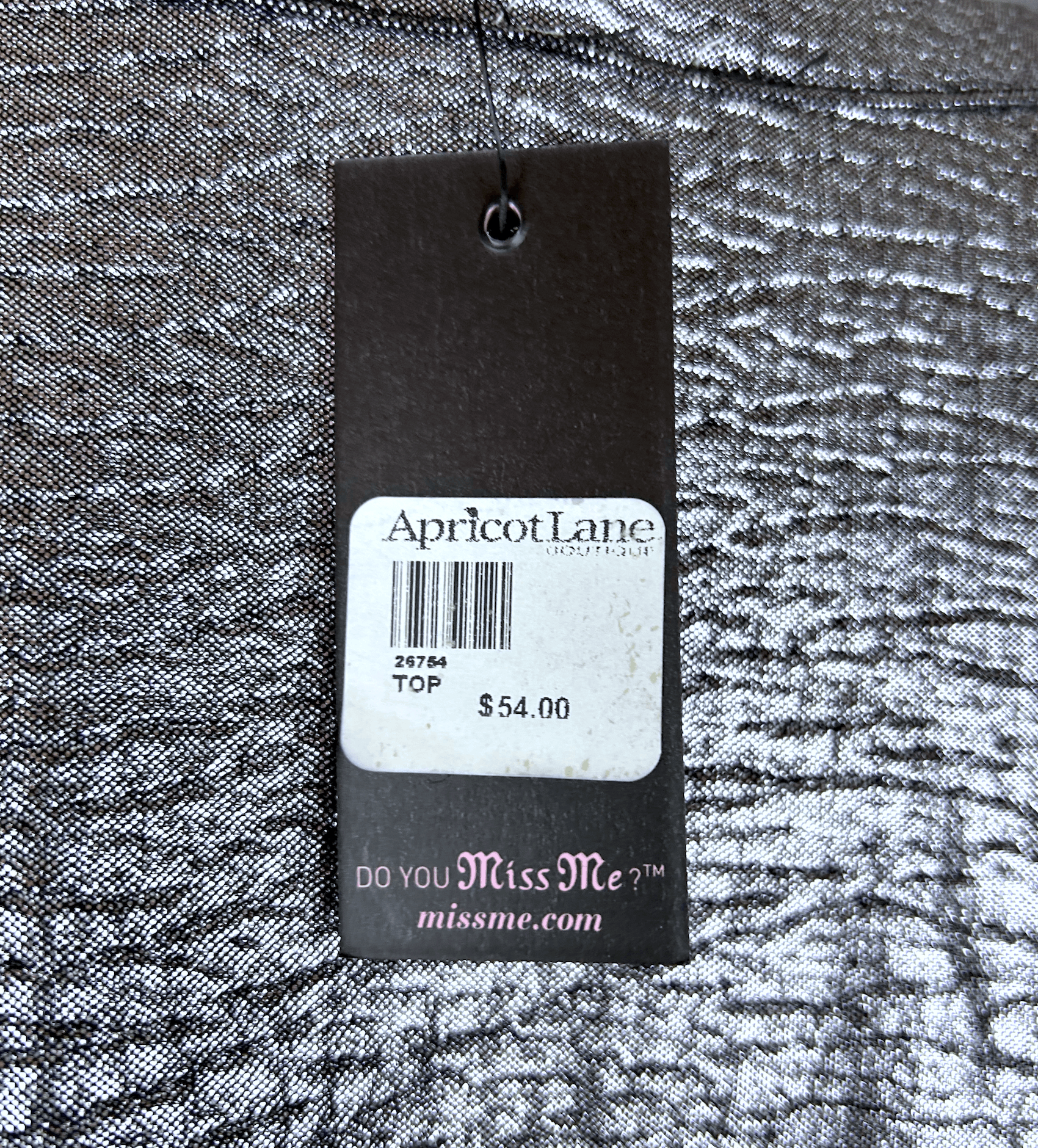 Miss Me NEW Miss Me Metallic Top Size L / US 10 / IT 46 - 8 Thumbnail