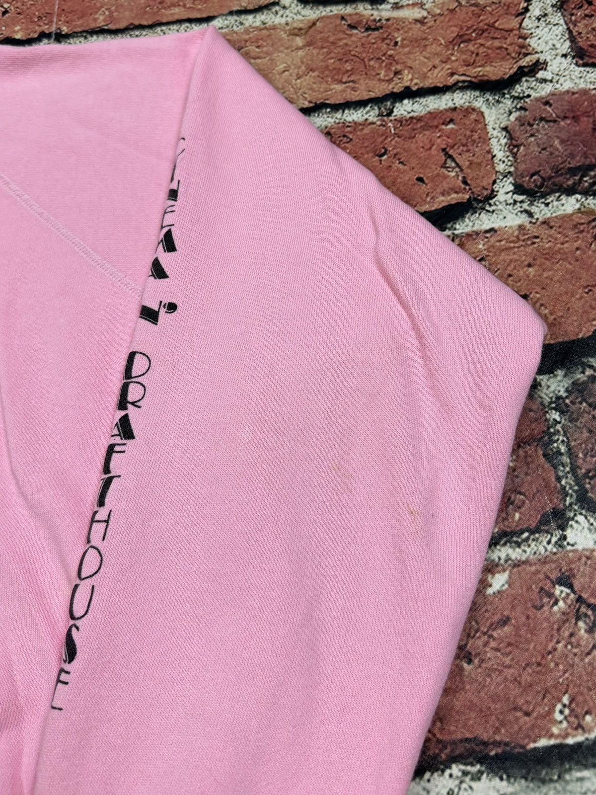 Hanes Vintage 80s Cinema N Drafthouse Crewneck USA Pink Sweatshirt Size US XL / EU 56 / 4 - 16 Thumbnail