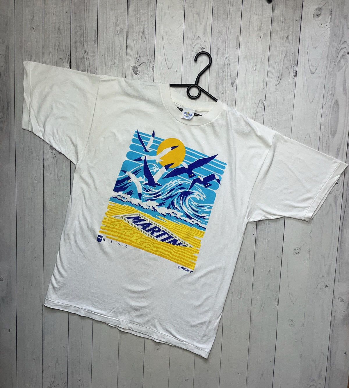 Martine Rose × Vintage Vintage Martini logo tee free size 1991 rare Size US M / EU 48-50 / 2 - 1 Thumbnail