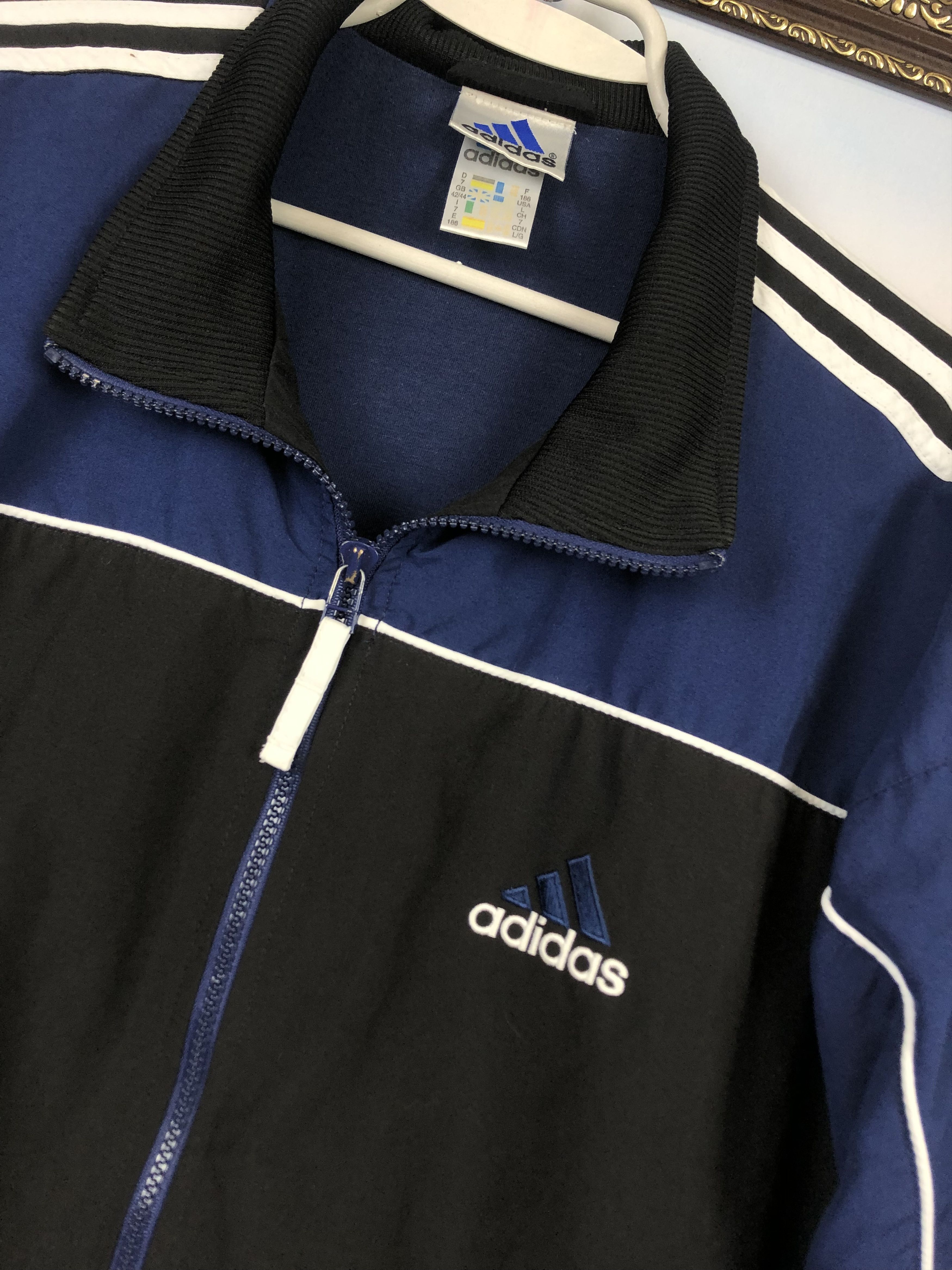 Adidas × Vintage Vintage Adidas Sweatshirt Big Logo Jacket Rare Hype Size US L / EU 52-54 / 3 - 12 Thumbnail
