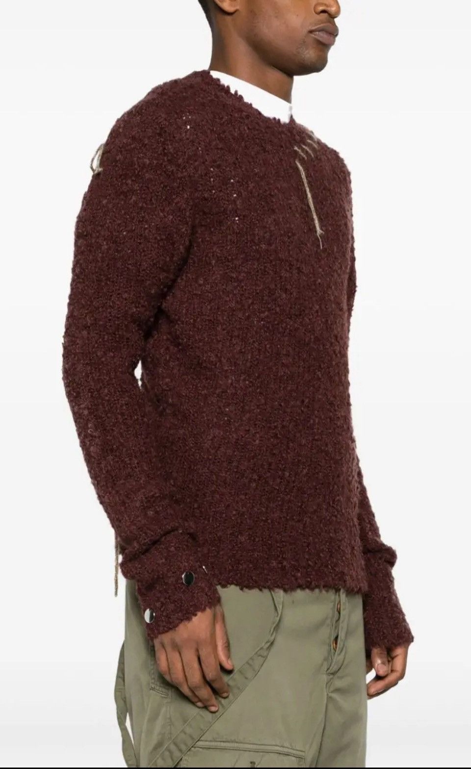 Namacheko Namacheko M Chestnut Brown Maroon Wool Hankford Crewneck Size US M / EU 48-50 / 2 - 13 Thumbnail