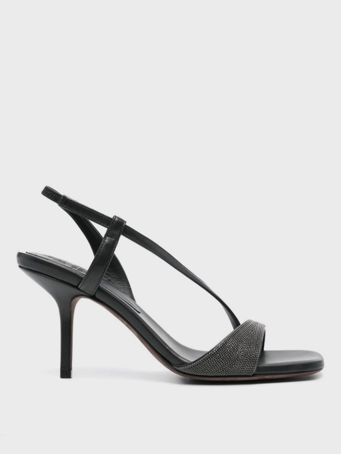 image of Brunello Cucinelli Heel Shoesed Sandals Woman Black, Women's (Size 7)