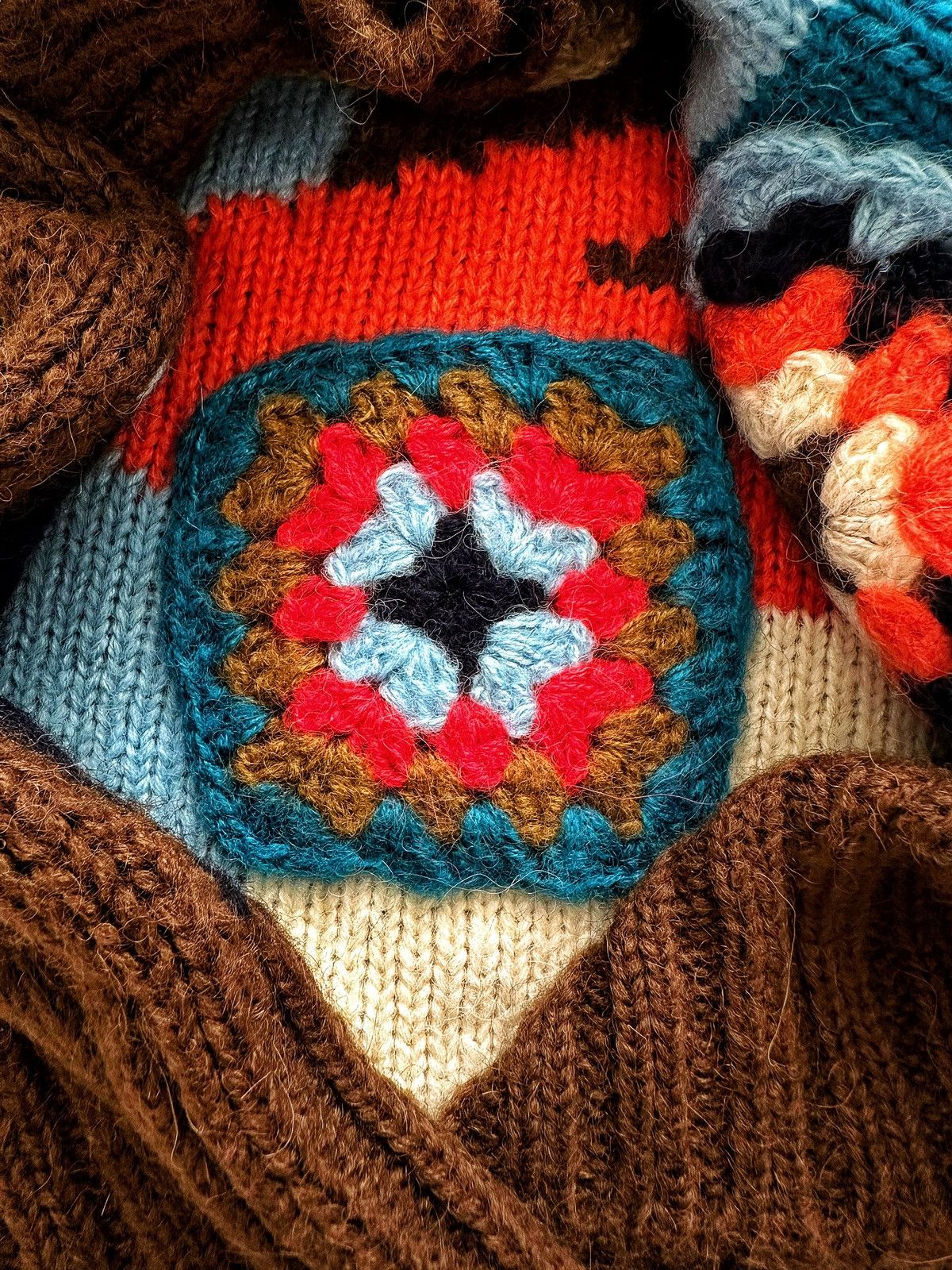 Andersson Bell Crochet Intarsia Knit Floral Vest Size US S / EU 44-46 / 1 - 8 Thumbnail