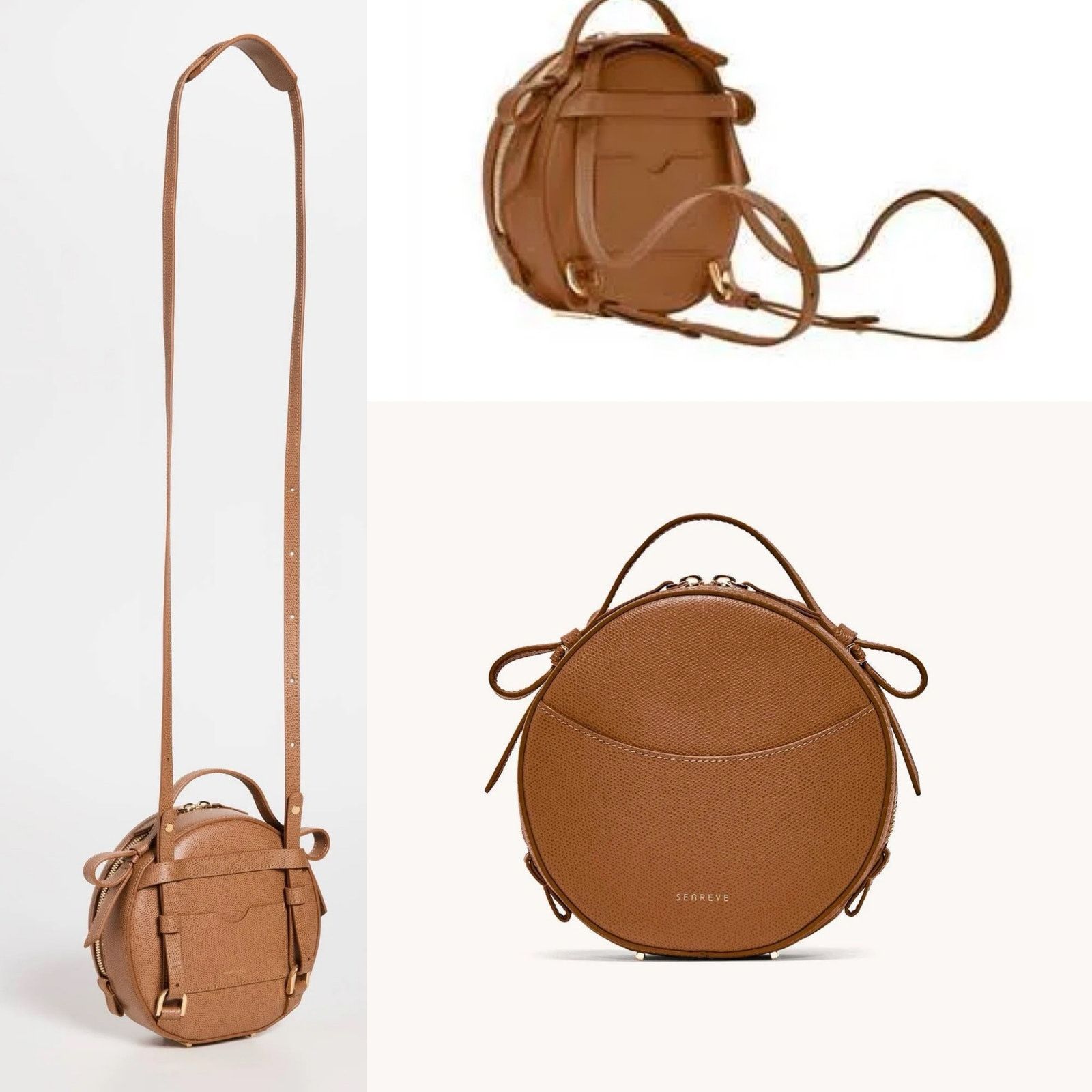 Other New SENREVE Circa Bag In Chestnut pebble leather Size ONE SIZE - 1 Thumbnail