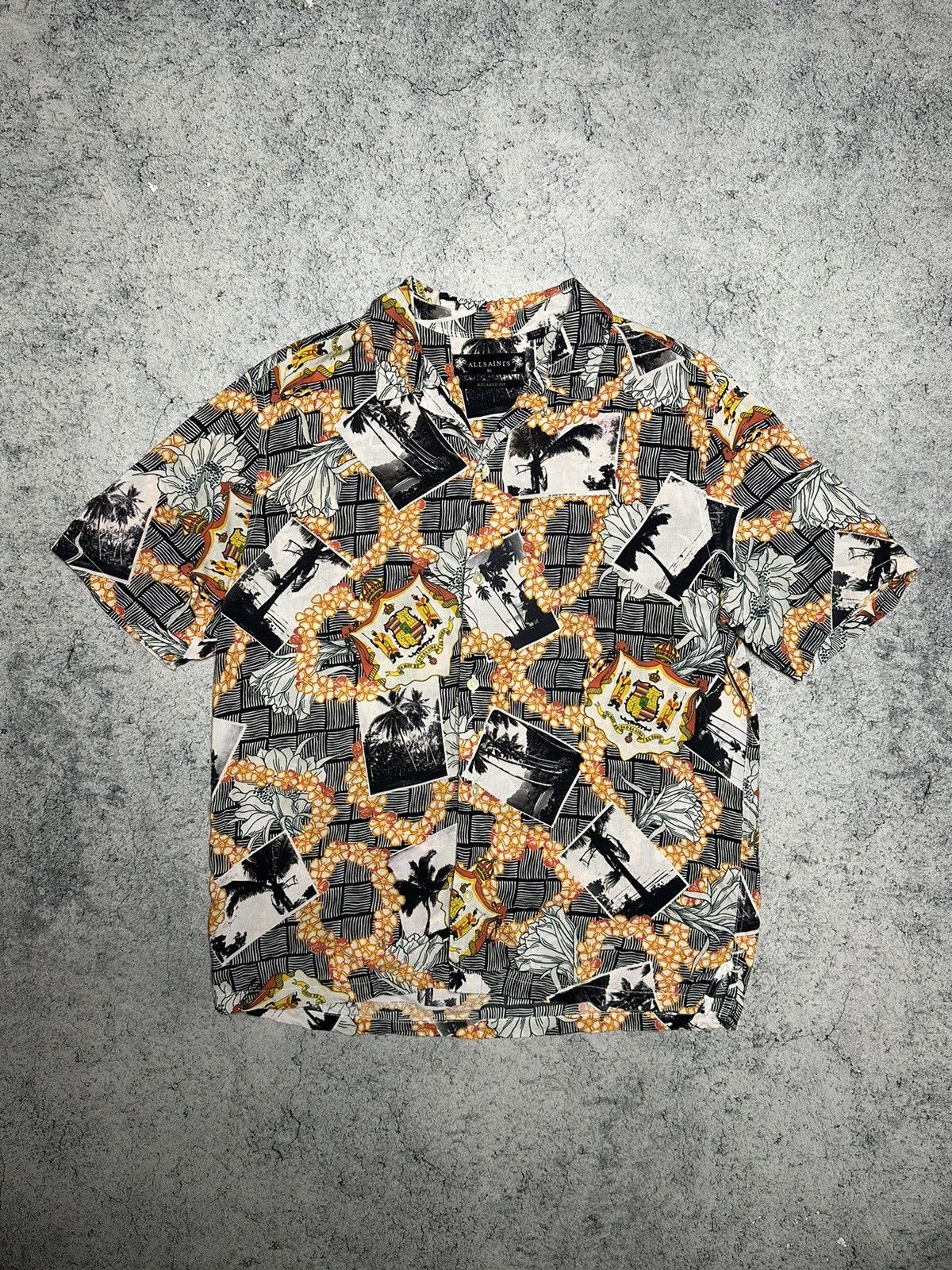 Allsaints Allsaints Vista Hawaiian Print Shirt Size US S / EU 44-46 / 1 - 1 Thumbnail