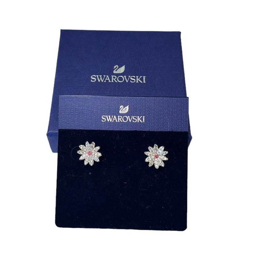 Swarovski Swarovski Eternal Flower stud earrings Flower, Pink Size ONE SIZE - 6 Thumbnail
