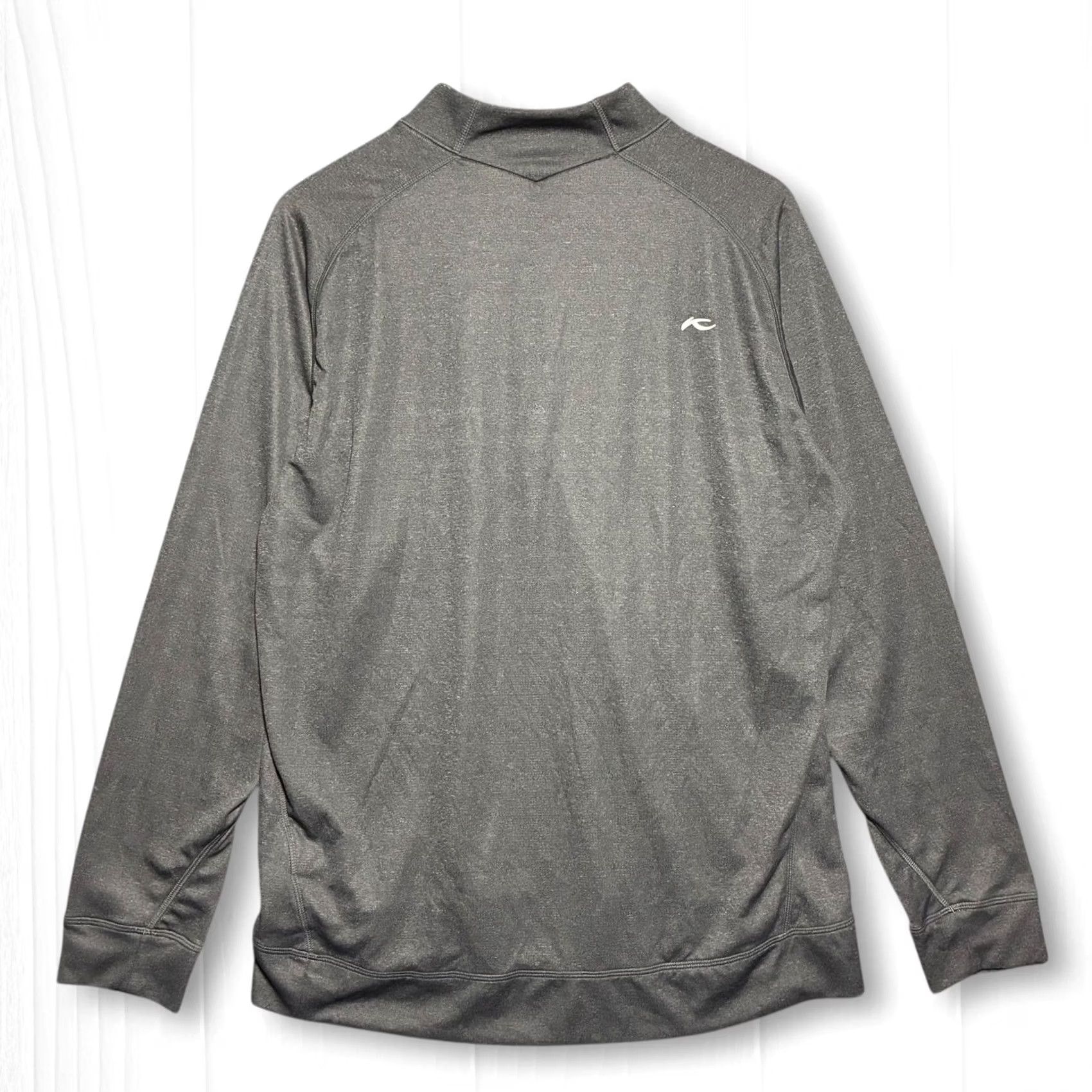 KJUS KJUS Pullover Shirt Gray 1/4 Zip Long Sleeve Men XL Athletic Golf Logo Crest Size US XL / EU 56 / 4 - 2 Thumbnail