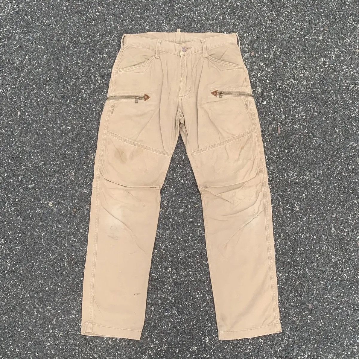 StraightFaded RUSTY DIRTY🔥JAPANESE VINTAGE TROUSERS FADED DISTRESSED PANT Size US 31 - 1 Thumbnail