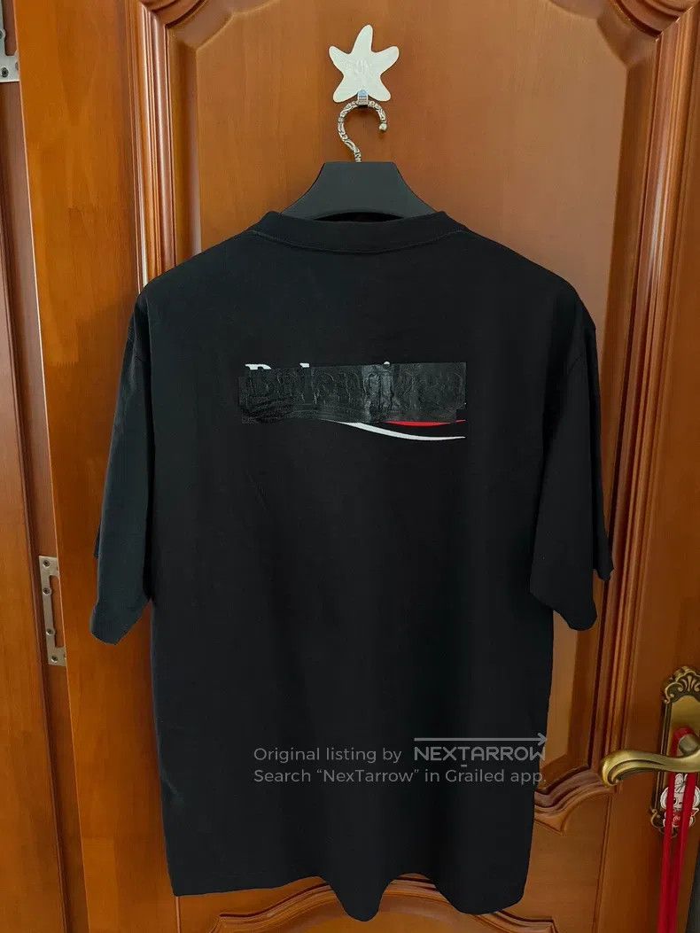 Balenciaga Balenciaga Tape Cola Short Sleeve Size US S / EU 44-46 / 1 - 2 Thumbnail