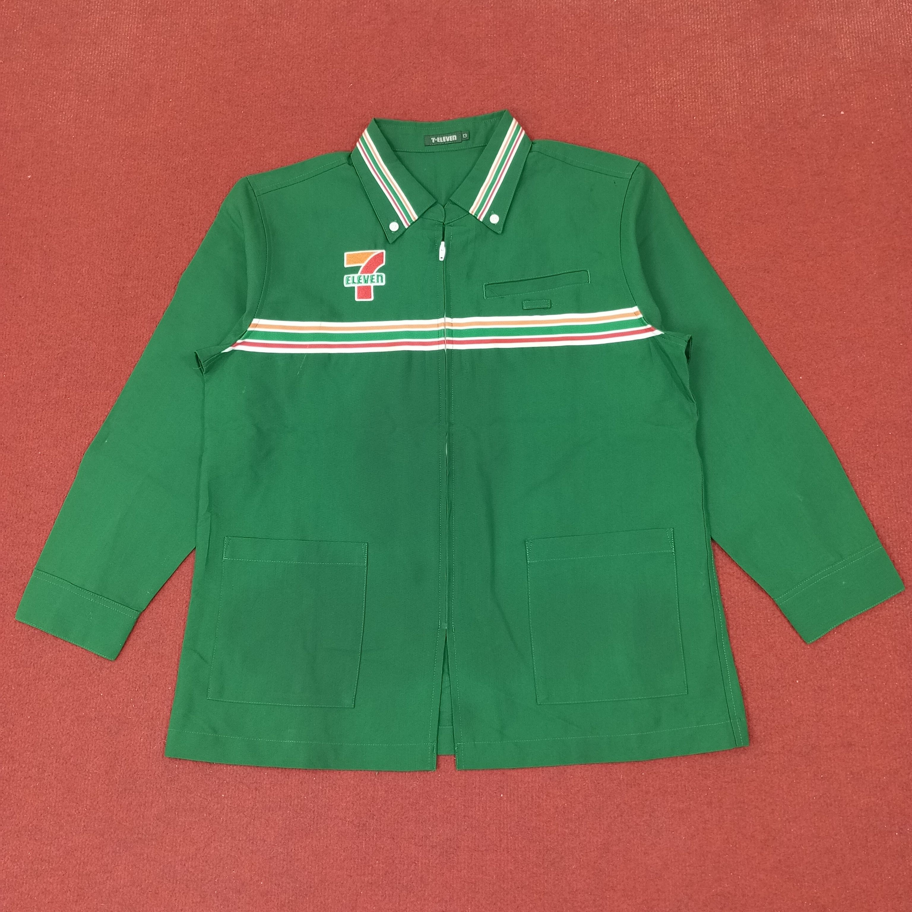 Japanese Brand × Vintage 7 Eleven Japanese Workers Workwear Jacket Size US M / EU 48-50 / 2 - 1 Thumbnail