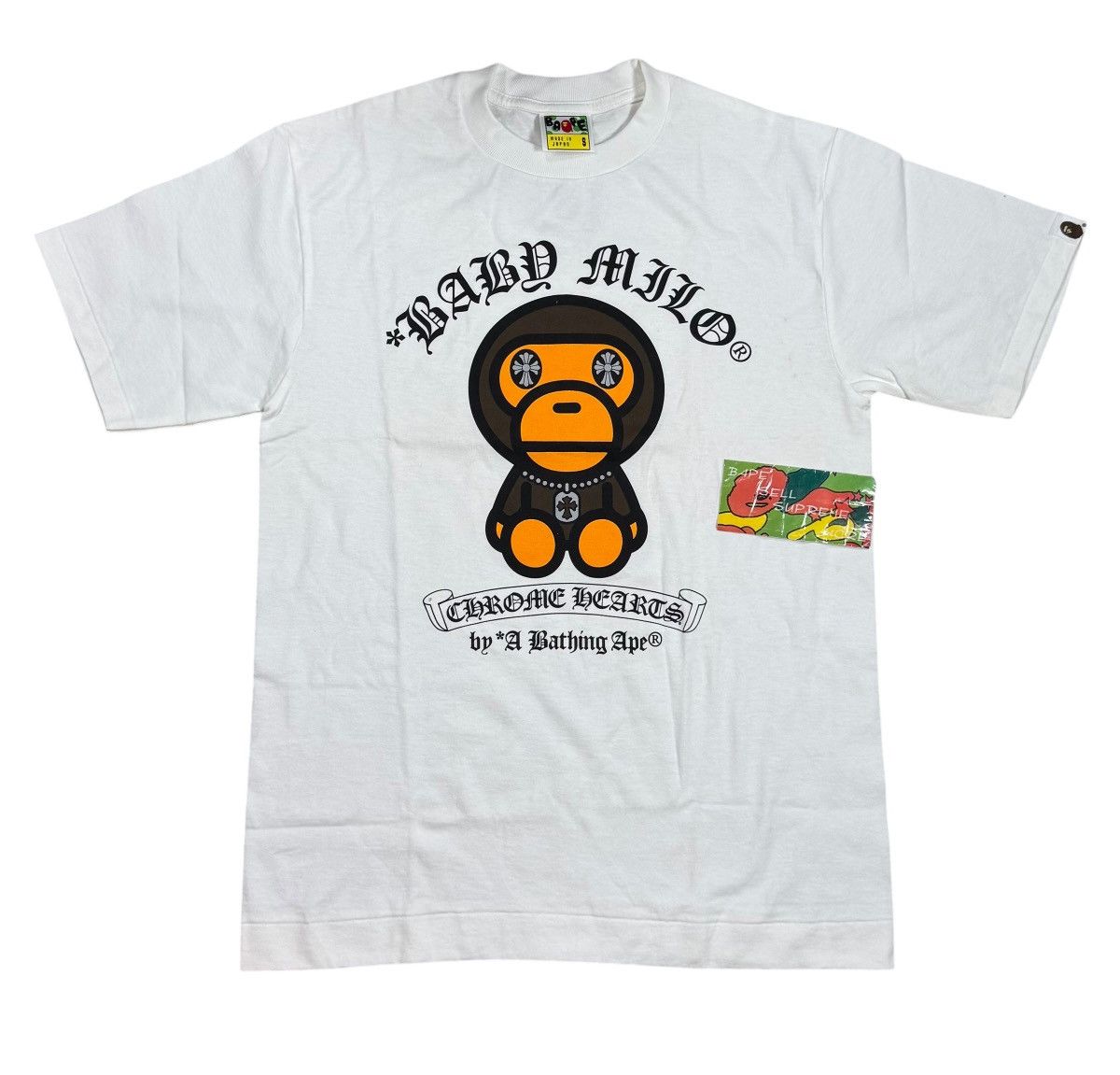 Bape × Chrome Hearts BAPE CHROME HEARTS Baby Milo T-shirts Tee White Size US S / EU 44-46 / 1 - 1 Thumbnail