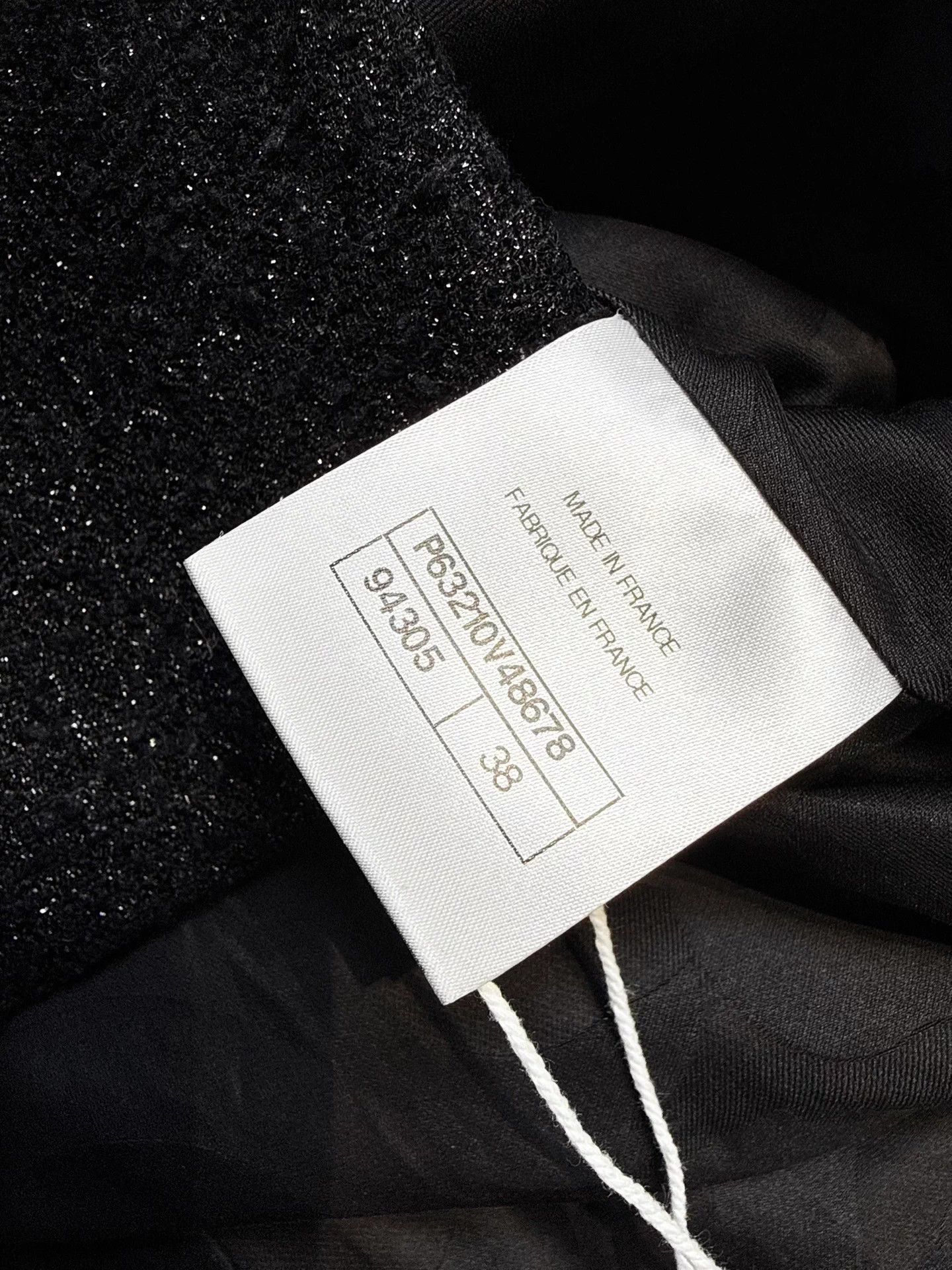 Chanel Chanel 20P Black Shimmer Tweed CC Crystal Buttons Jacket 38 Size S / US 4 / IT 40 - 6 Thumbnail