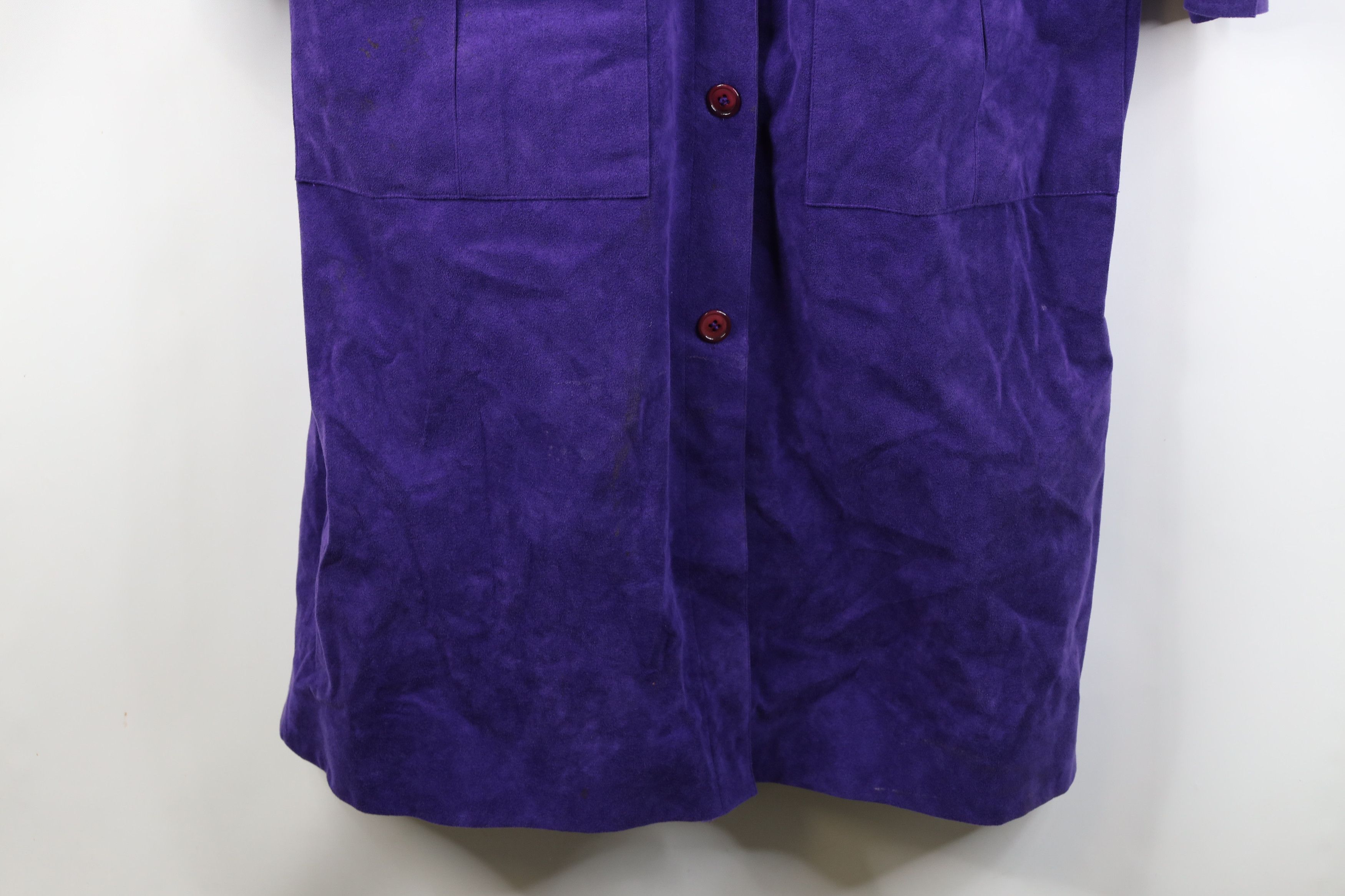 Vintage Vintage 80s 90s Streetwear Microfiber Trench Coat Jacket Size XL / US 12-14 / IT 48-50 - 4 Thumbnail