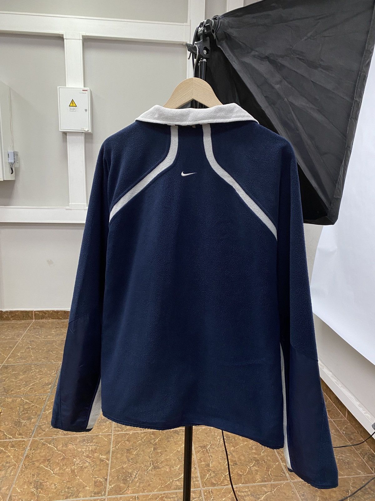 Nike 🇺🇸 Vintage 90s Nike Fleece Zip Hoodie Rare Retro Hype Y2K Size US XL / EU 56 / 4 - 2 Thumbnail