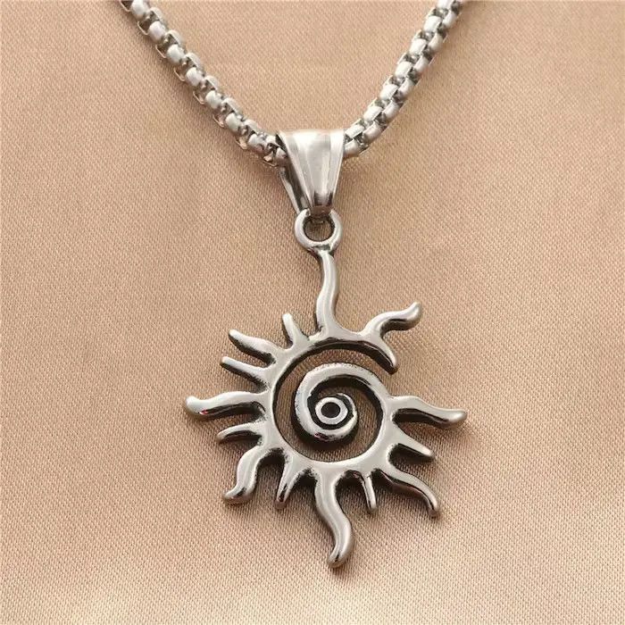 Jewelry Sun Flame Pendant Necklace Size ONE SIZE - 2 Thumbnail