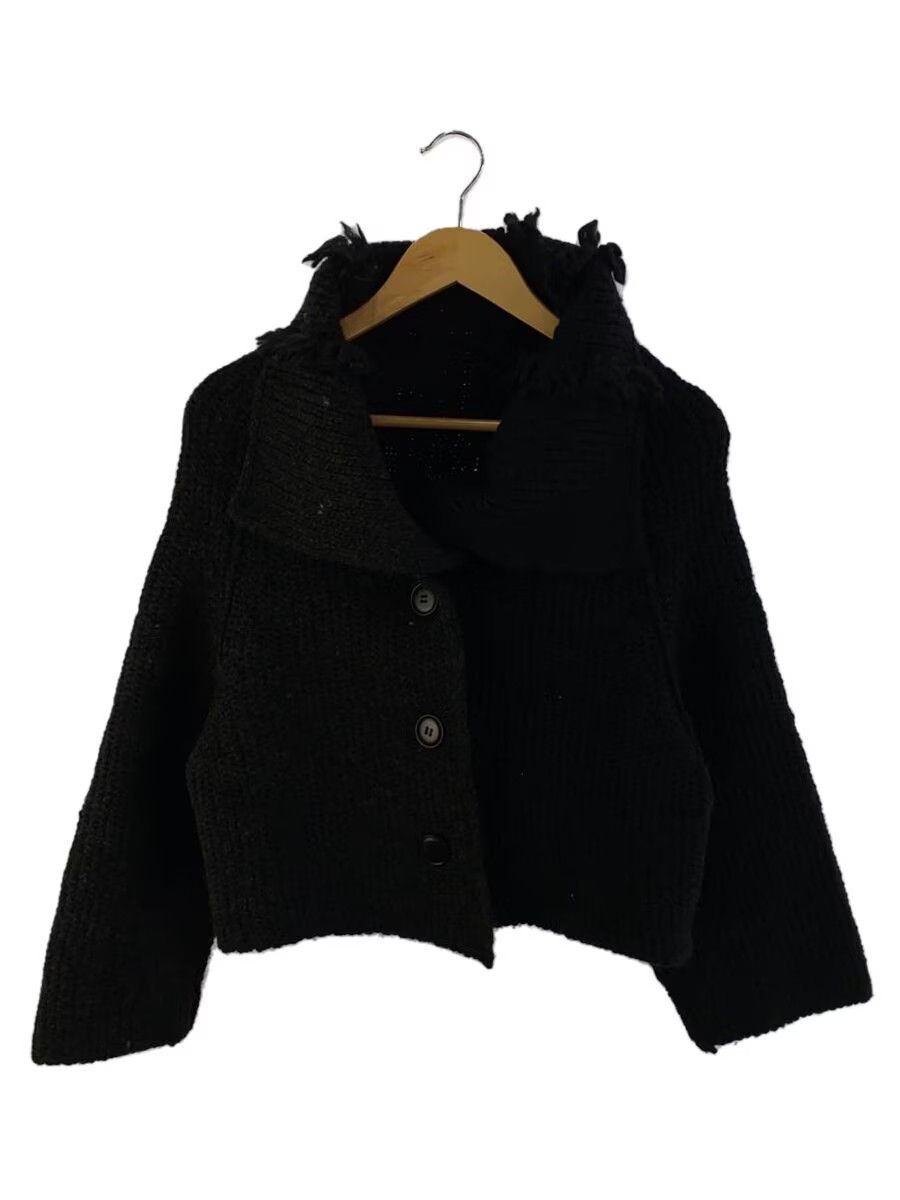 Boxy Wool Knit Cardigan