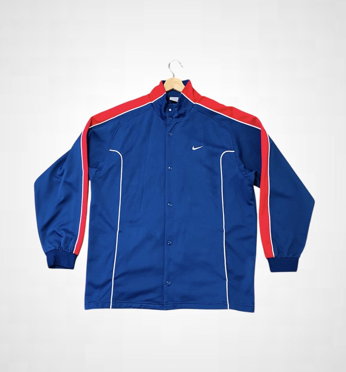 Nike Vintage Nike Button Tap Track Top Size US XL / EU 56 / 4 - 3 Thumbnail