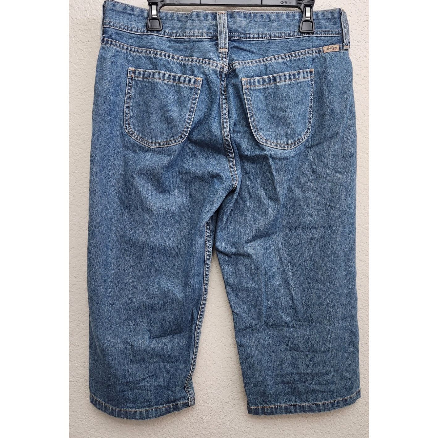Other Levi Strauss Signature Blue Embroidered Cropped Jeans 14 Size 36" / US 14 / IT 50 - 3 Thumbnail