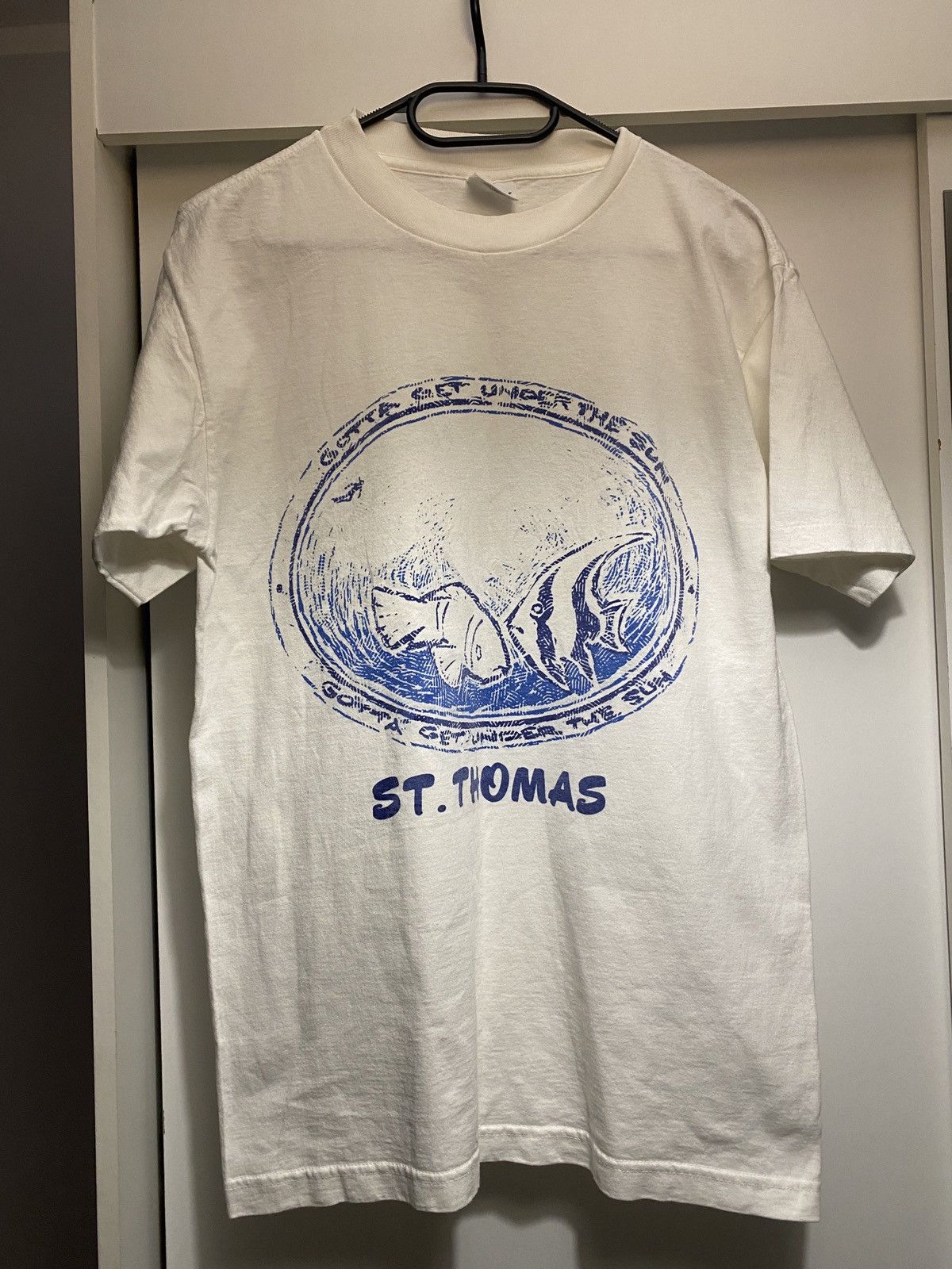 Vintage Vintage st. Thomas fish tee single stitch 90s Size US M / EU 48-50 / 2 - 1 Thumbnail