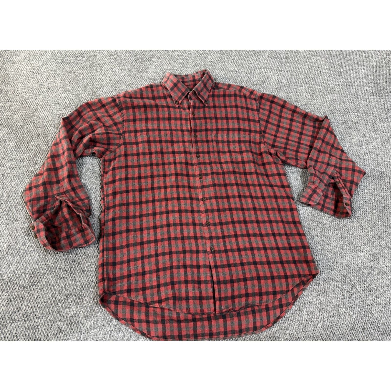 Orvis Orvis Shirt Mens L Red Plaid Flannel Long Sleeve Button Front Casual Cotton Shirt Size US L / EU 52-54 / 3 - 2 Thumbnail