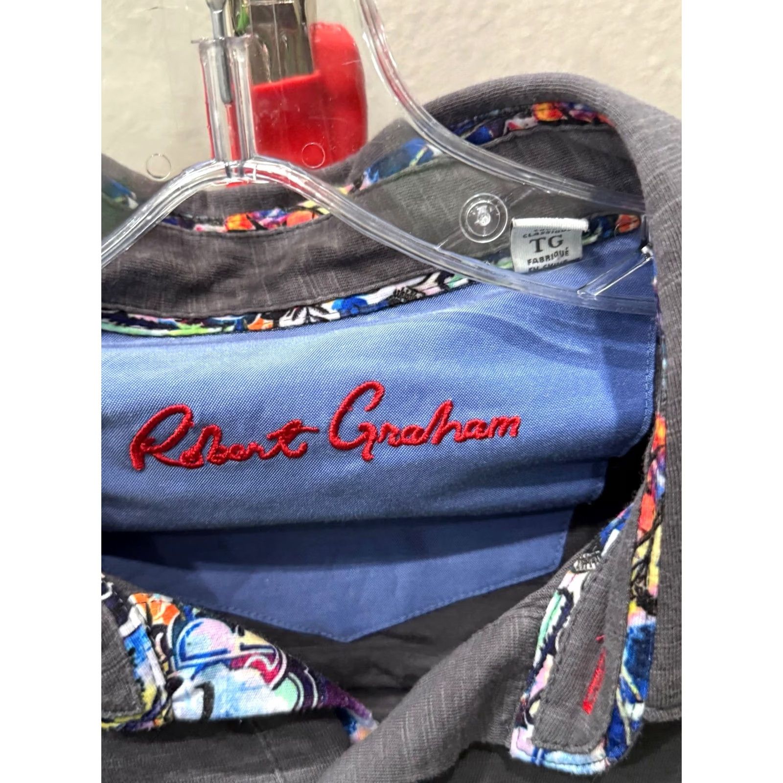 Robert Graham Robert Graham Knit SHIRT XL Long Sleeve Mens Multicolor Slim 17 x 34/35 Size US XL / EU 56 / 4 - 5 Thumbnail