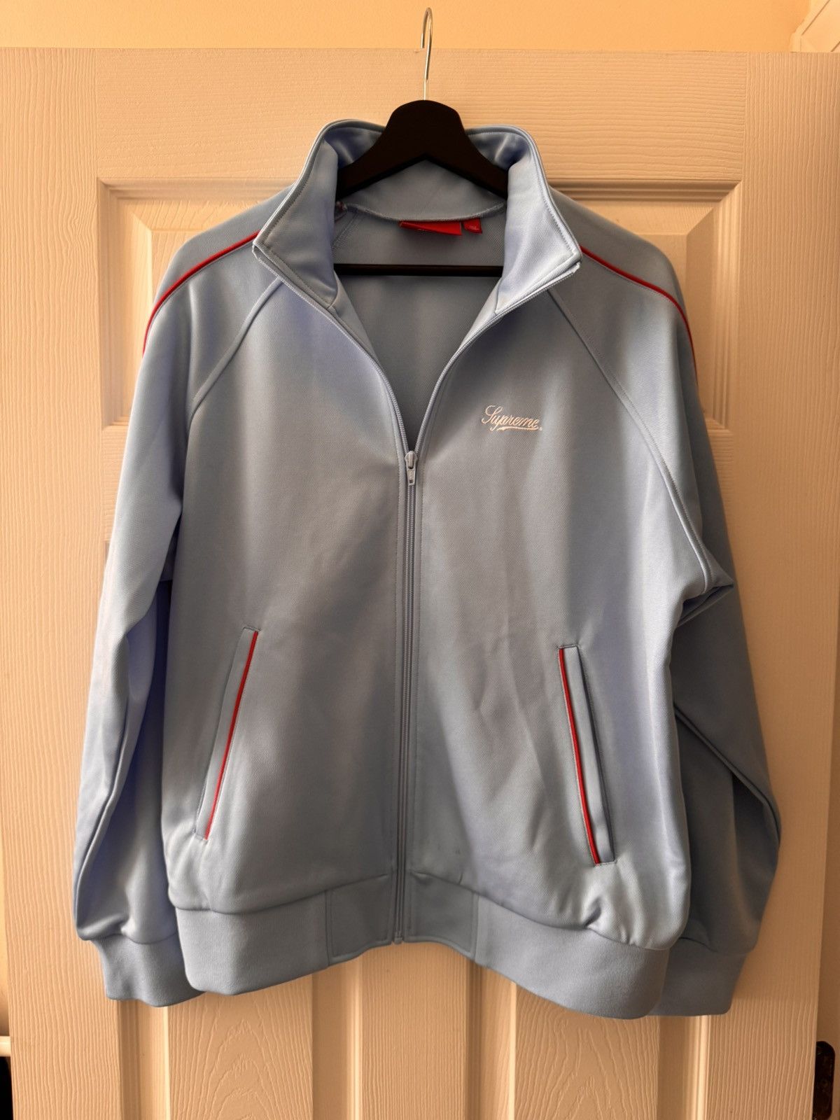 Supreme Supreme SS24 Tricot Track Jacket ‘Light Blue’ Size US M / EU 48-50 / 2 - 2 Thumbnail